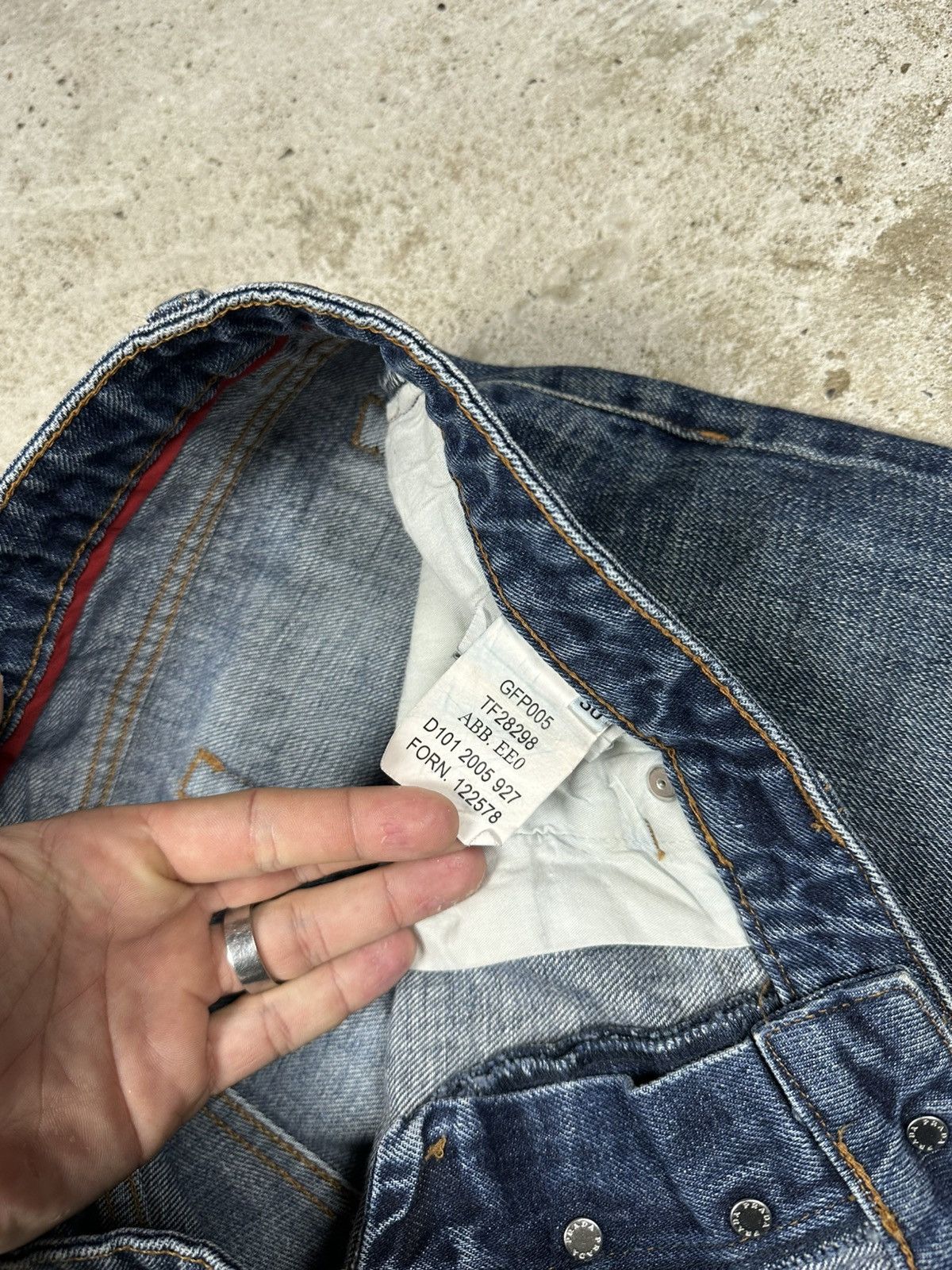 Prada Prada Straight Fit Tab Blue Denim Pants Jeans Size US 30 / EU 46 - 14 Thumbnail