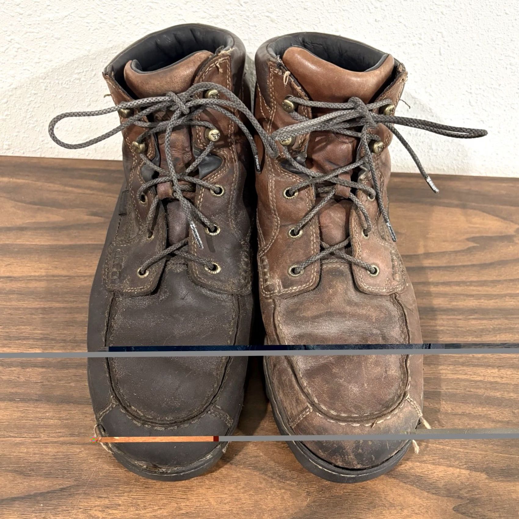 Vintage Red Wing Shoes Boots Moc Toe 13 D 3875 Brown Leather Waterproof Chukka Hunting Logo Men’s Boots Size US 13 / EU 46 - 3 Thumbnail