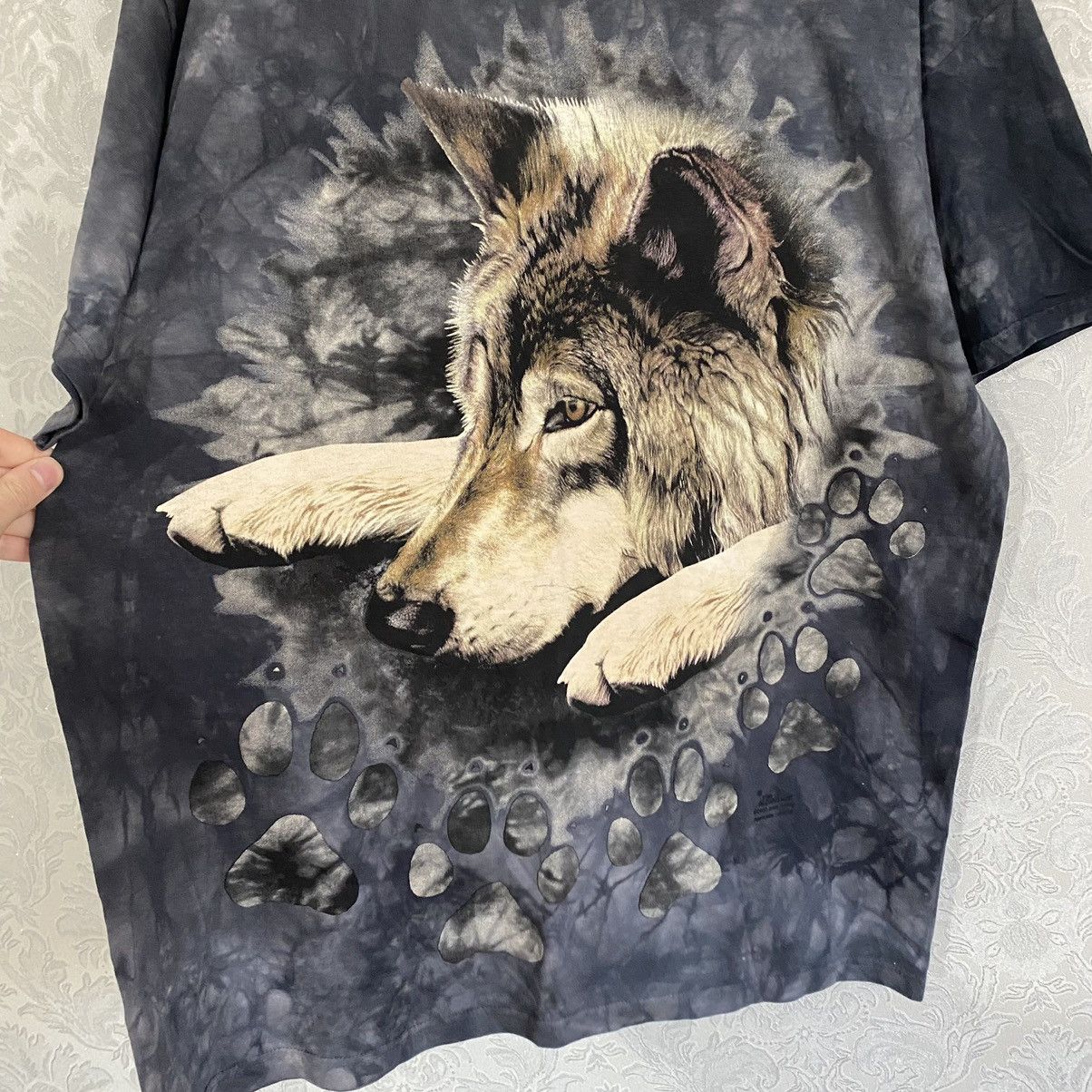 The Mountain Vintage The Mountain Tie Dye T-Shirt Leather Tag Wolf 2002 Size US L / EU 52-54 / 3 - 10 Thumbnail