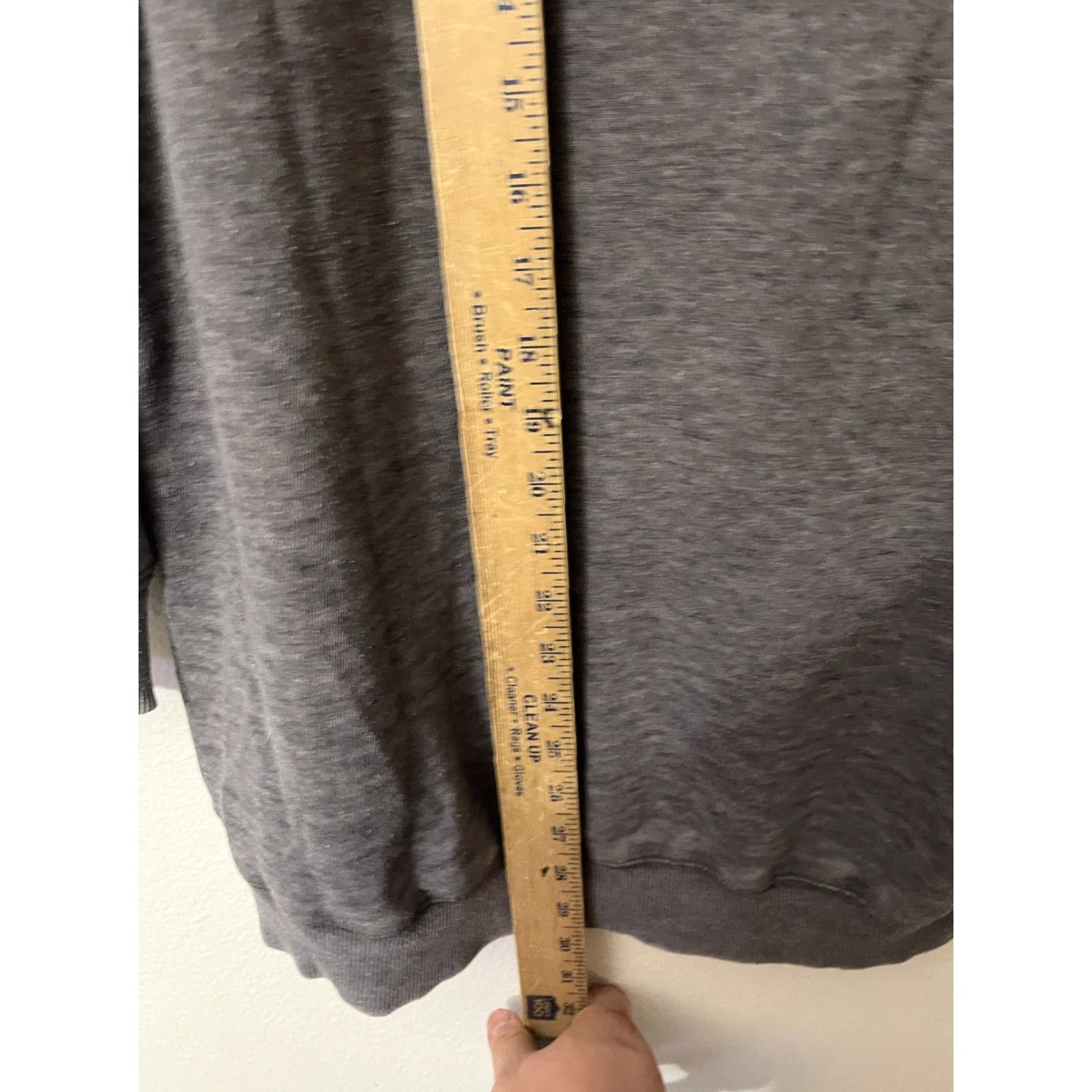 Gap VINTAGE Gap Women's Solid Gray Oversized Long Sleeve Crew Neck Sweater Small Size S / US 4 / IT 40 - 4 Thumbnail