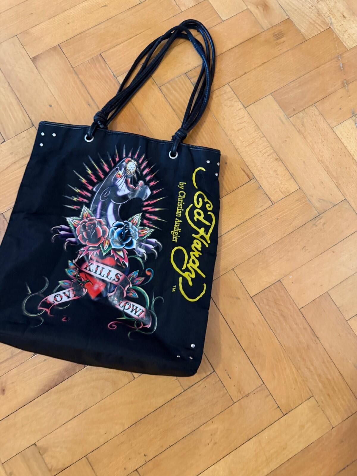 Ed Hardy Vintage Ed Hardy Love Kills Slowly Tote Bag Size ONE SIZE - 2 Thumbnail