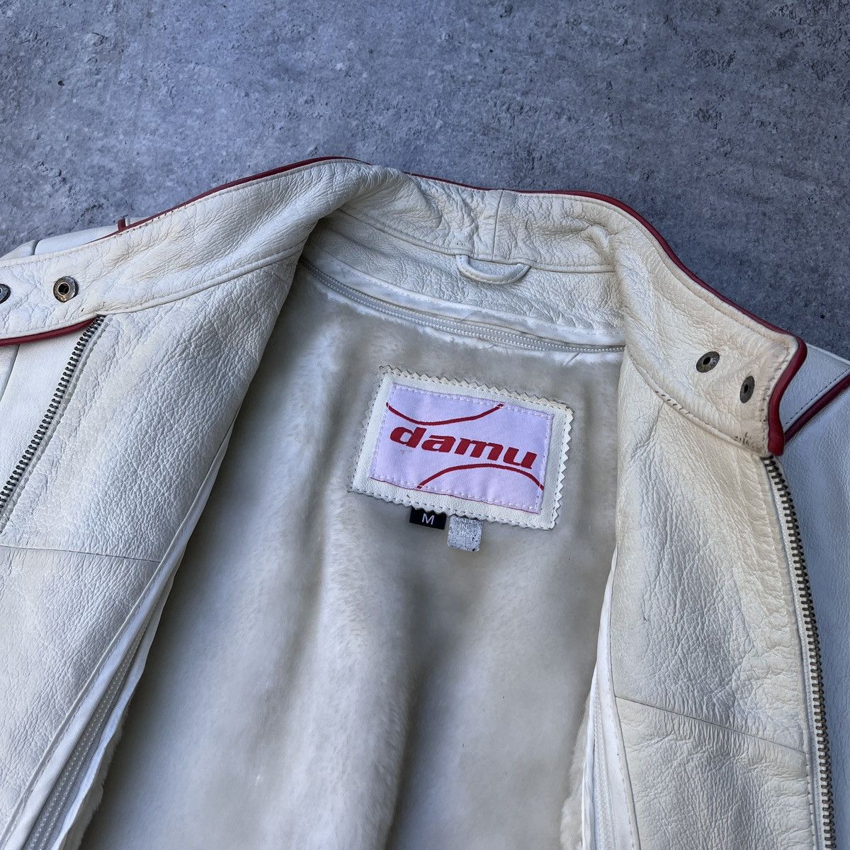 Alpinestars Vintage Damu Leather Genuine Jacket Moto NASCAR Y2k Hype Size M / US 6-8 / IT 42-44 - 8 Thumbnail