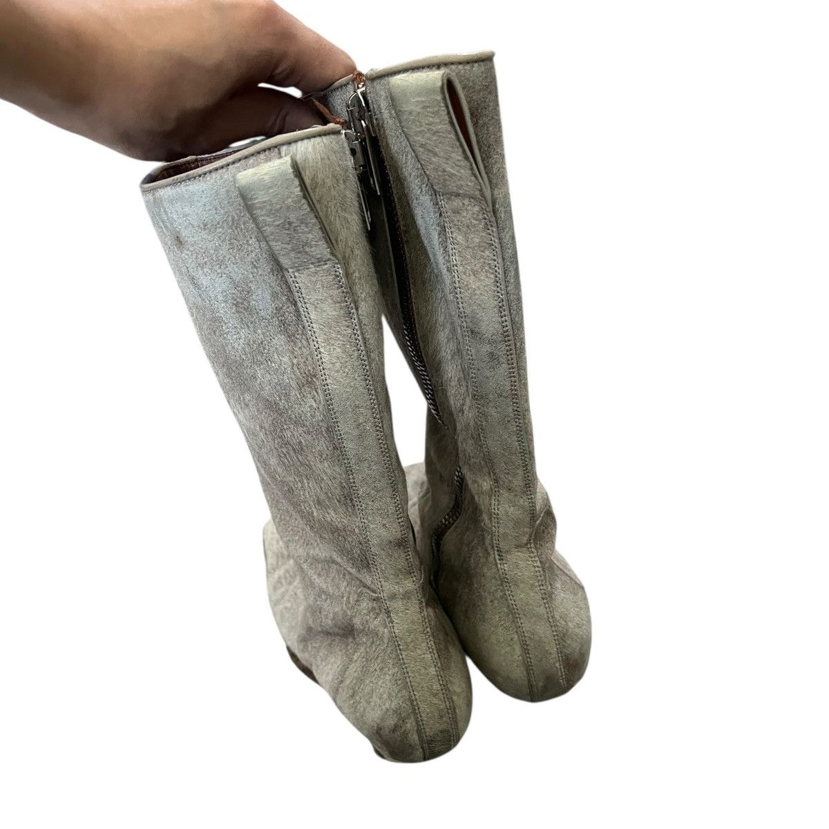 Rick Owens Rick owens fw18 sisyphus cinnamon ponyhair wedges Size US 8.5 / EU 41-42 - 3 Thumbnail