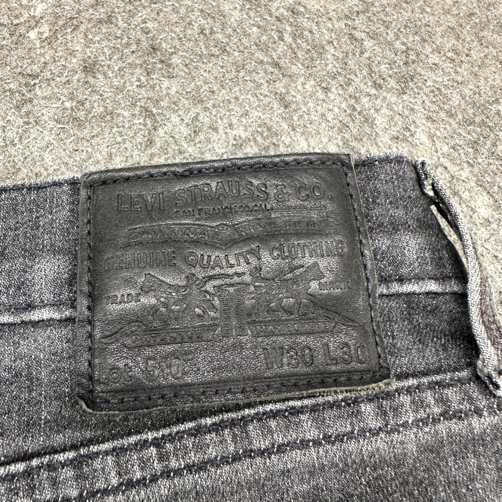 Levi's Levi's 510 Jeans Slim Black 30x30 Denim Stretch Cotton Men 5-Pocket Regular Fit Slim Skinny Vintage: No Sex? (Note: No additional info) Size US 30 / EU 46 - 3 Thumbnail
