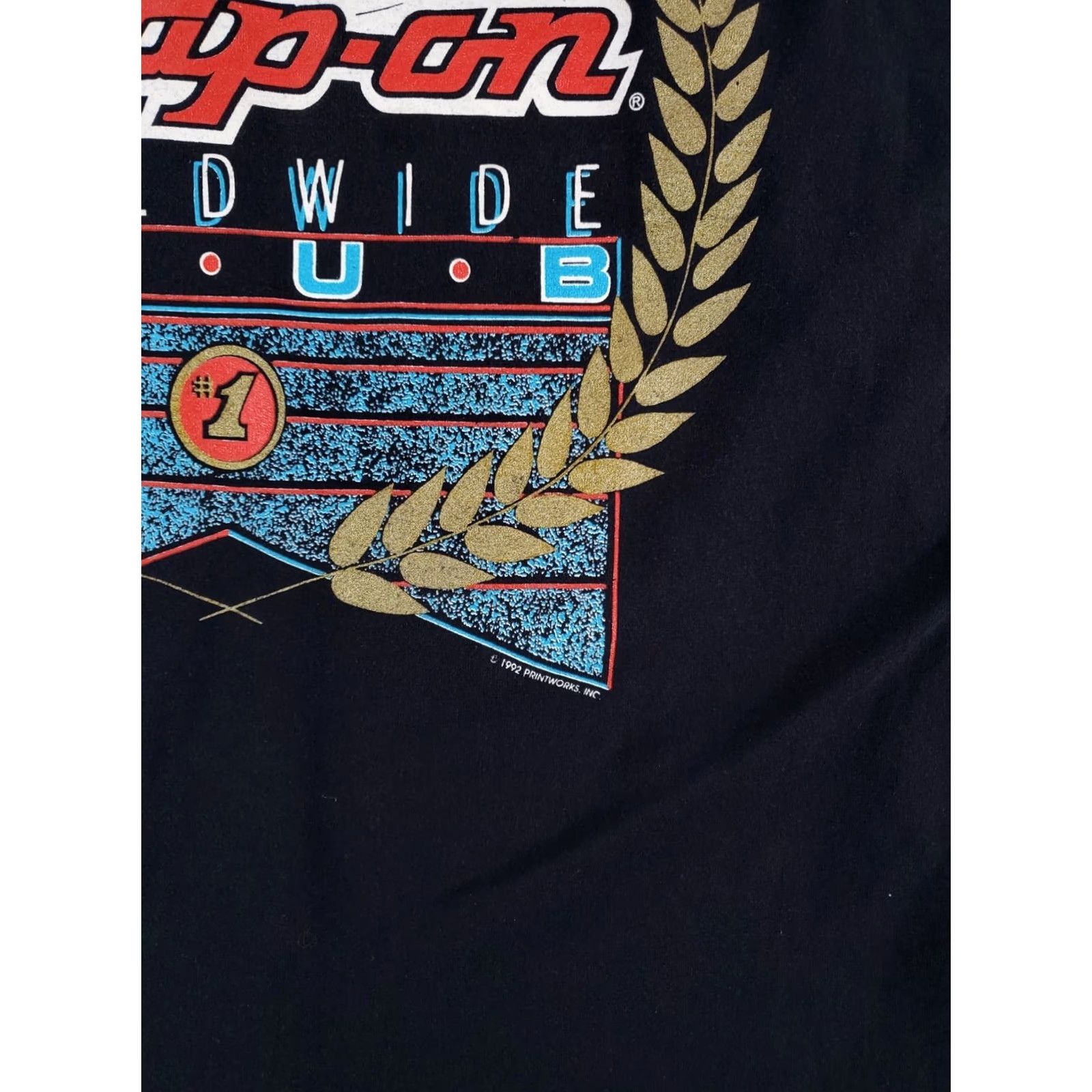 Vintage VINTAGE Snap-On T Shirt 90s Tools Black Short Sleeve Worldwide Club Mens XXL Size US XXL / EU 58 / 5 - 3 Thumbnail