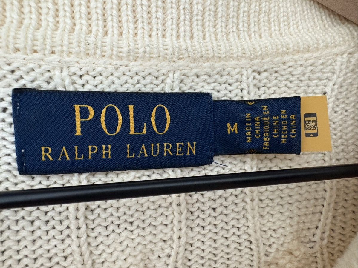 Ralph Lauren Cable-Knit Cotton Polo Sweater Size US M / EU 48-50 / 2 - 6 Thumbnail