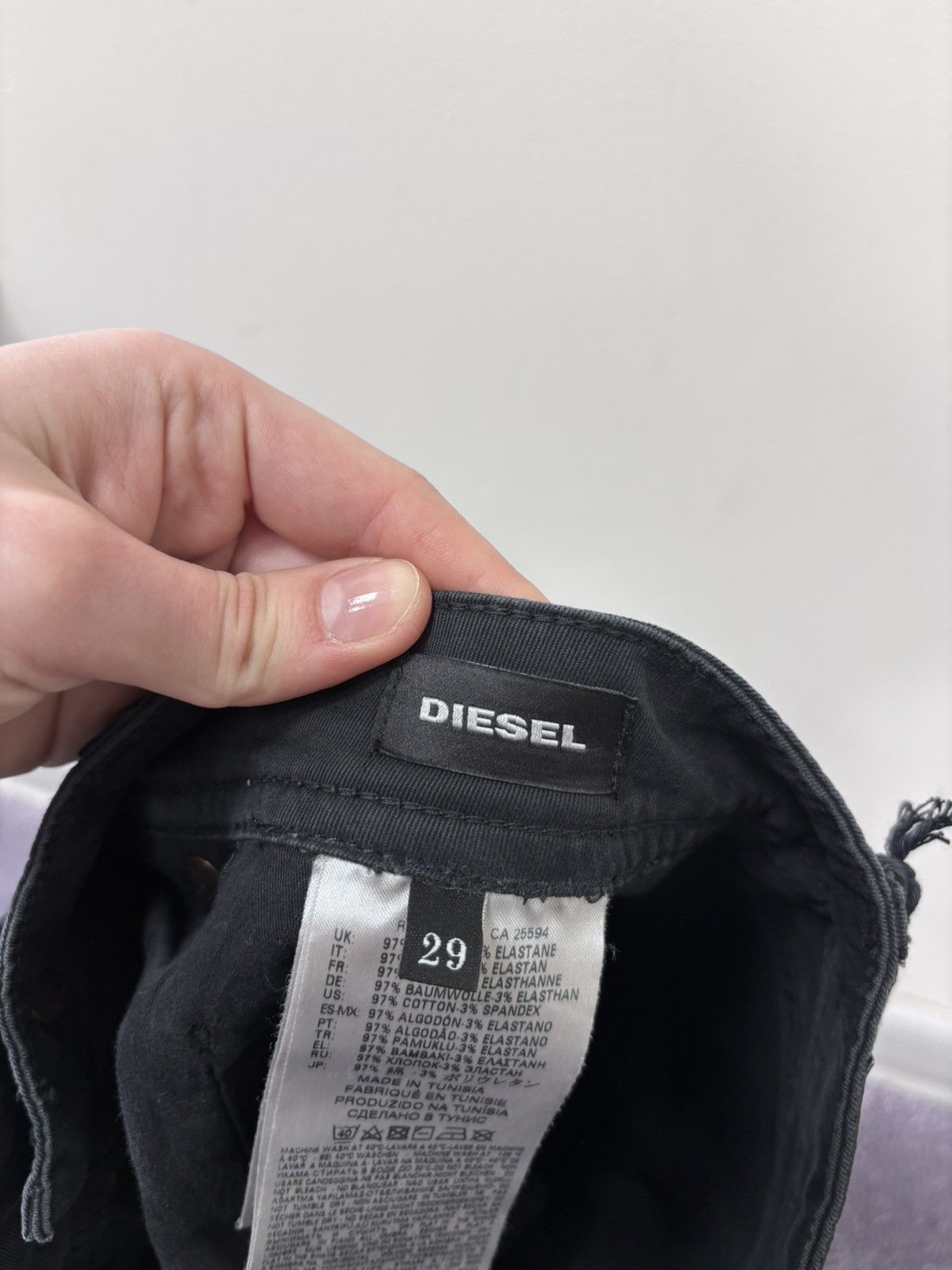 Diesel Diesel Buster NWT Men’s Slim Straight Black Pants Jeans Size US 29 - 12 Thumbnail