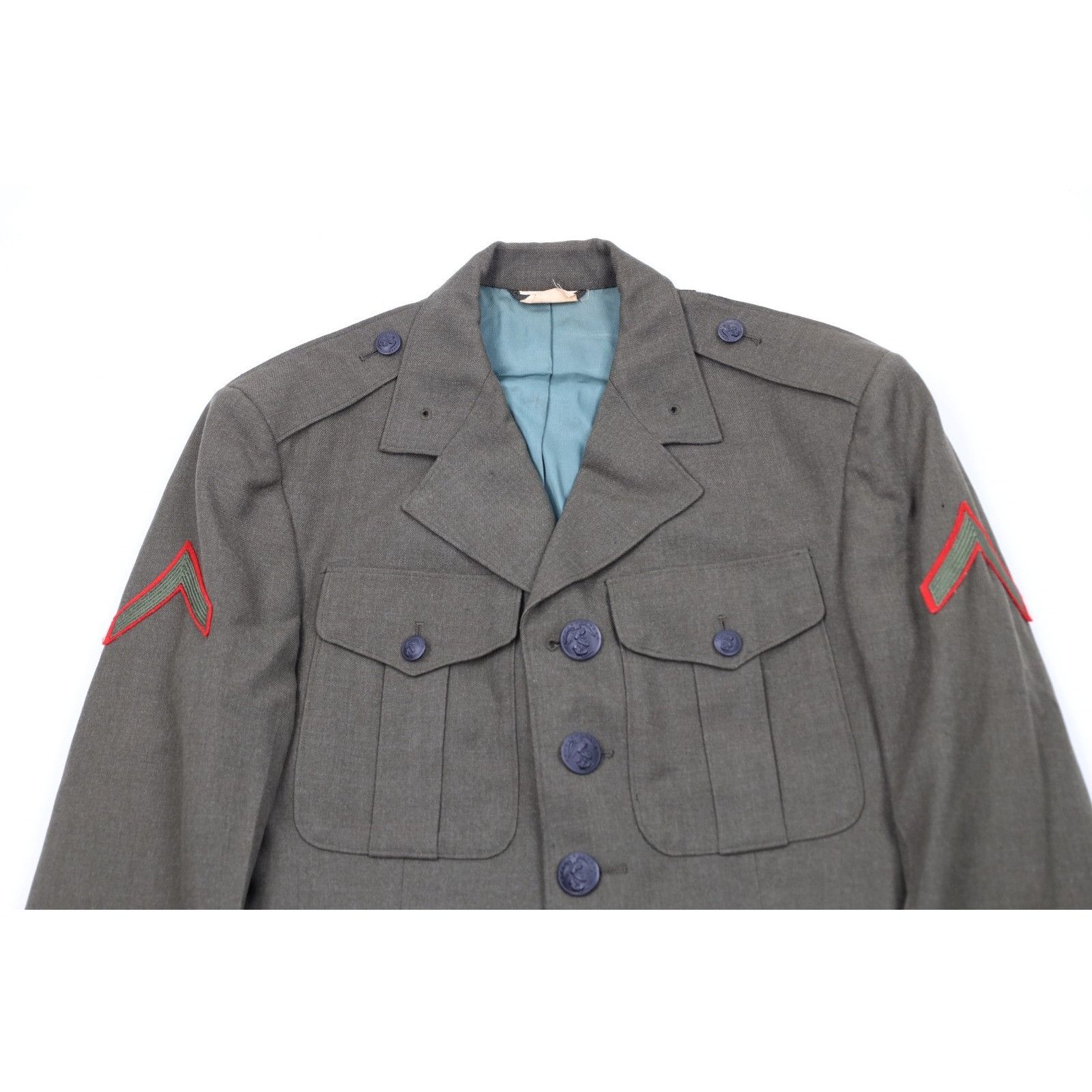 Vintage Vintage 60s Vietnam War Marines USMC Wool Suit Size 36R - 3 Thumbnail