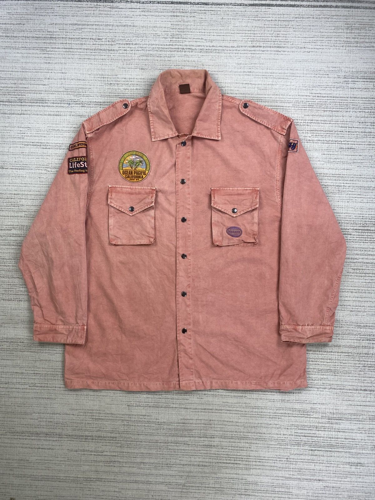 Ocean Pacific × Vintage Vintage Ocean Pacific California Surfing Jacket Size US XL / EU 56 / 4 - 1 Thumbnail