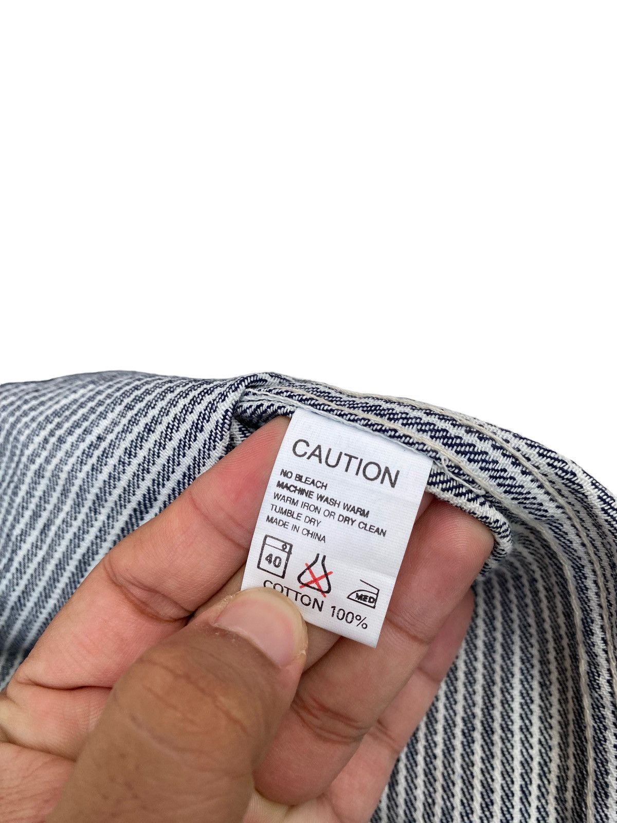 Japanese Brand Octopus Army Hickory Stripe Button Down Jacket Size US L / EU 52-54 / 3 - 7 Thumbnail