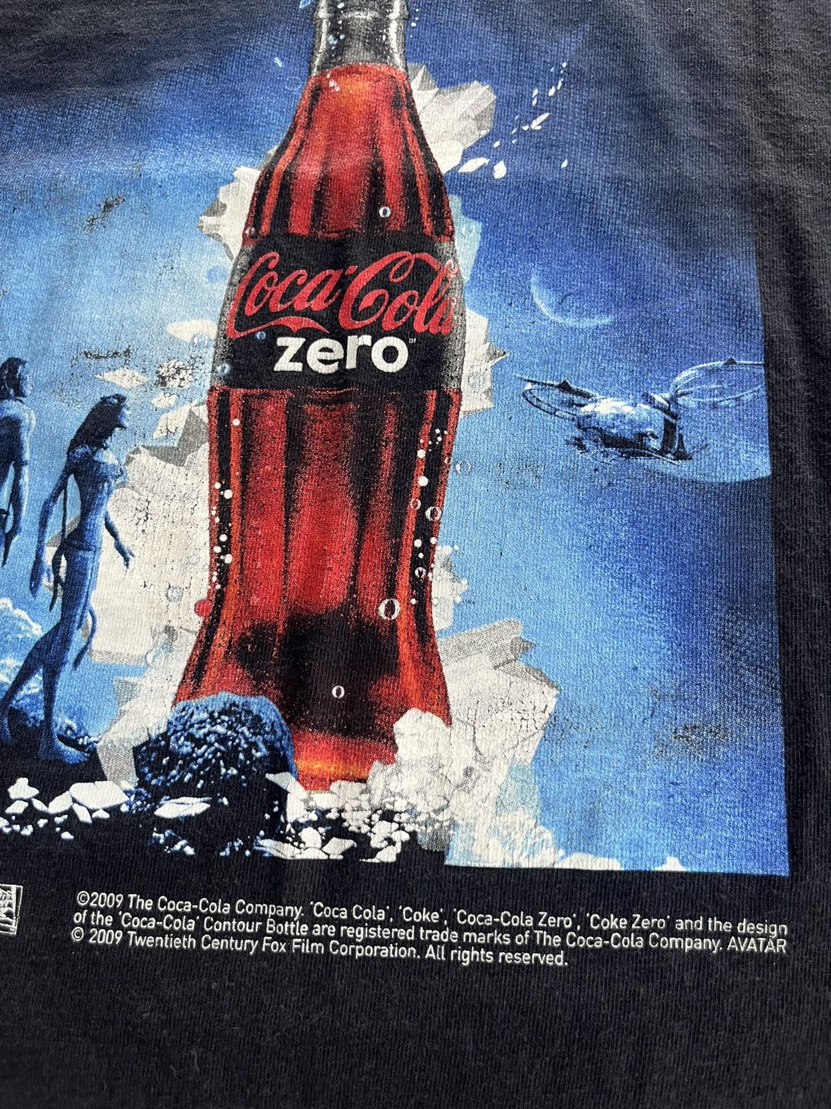 Coca Cola × Vintage Vintage AVATAR Promo by Coca Cola Zero 2009’s Film Tshirt Size US L / EU 52-54 / 3 - 7 Thumbnail