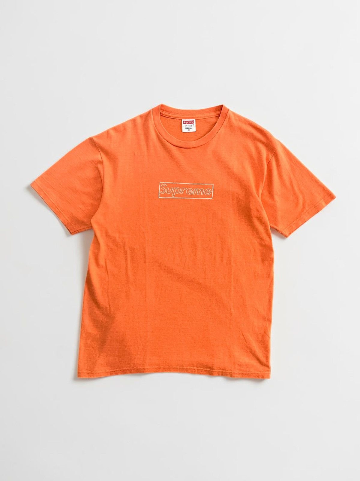 Supreme Orange on Orange Box Logo T-Shirt | Grailed