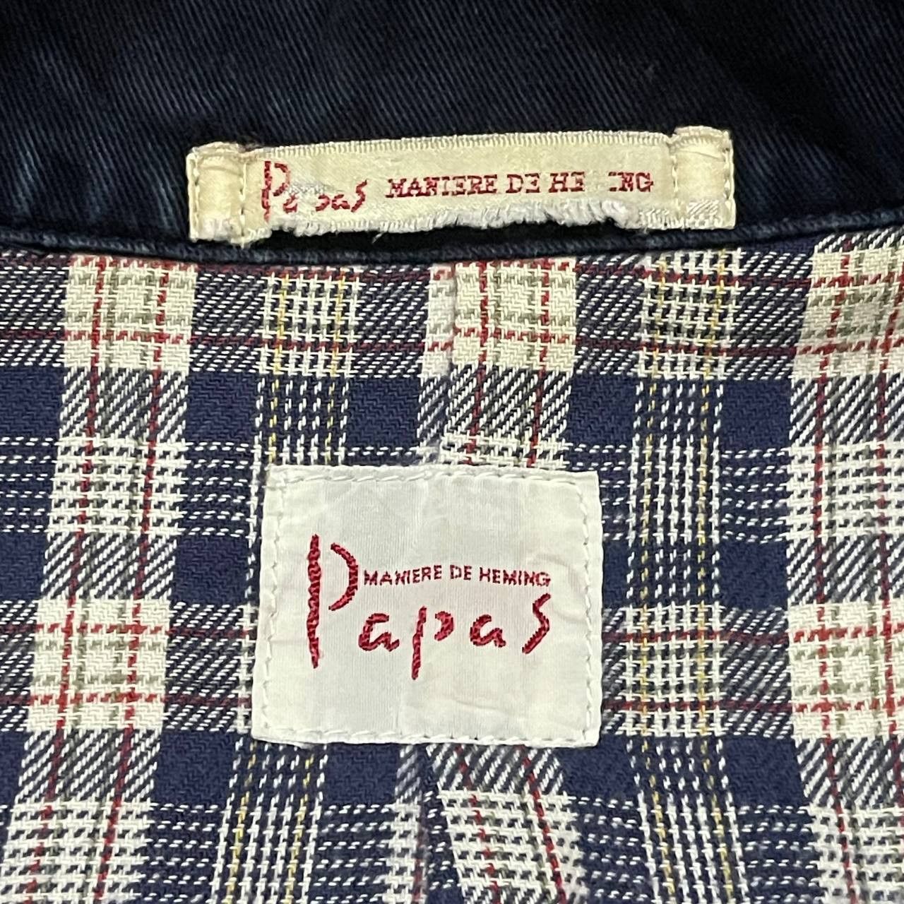 Japanese Brand Vintage Papas Indigo Jacket Size US L / EU 52-54 / 3 - 10 Thumbnail