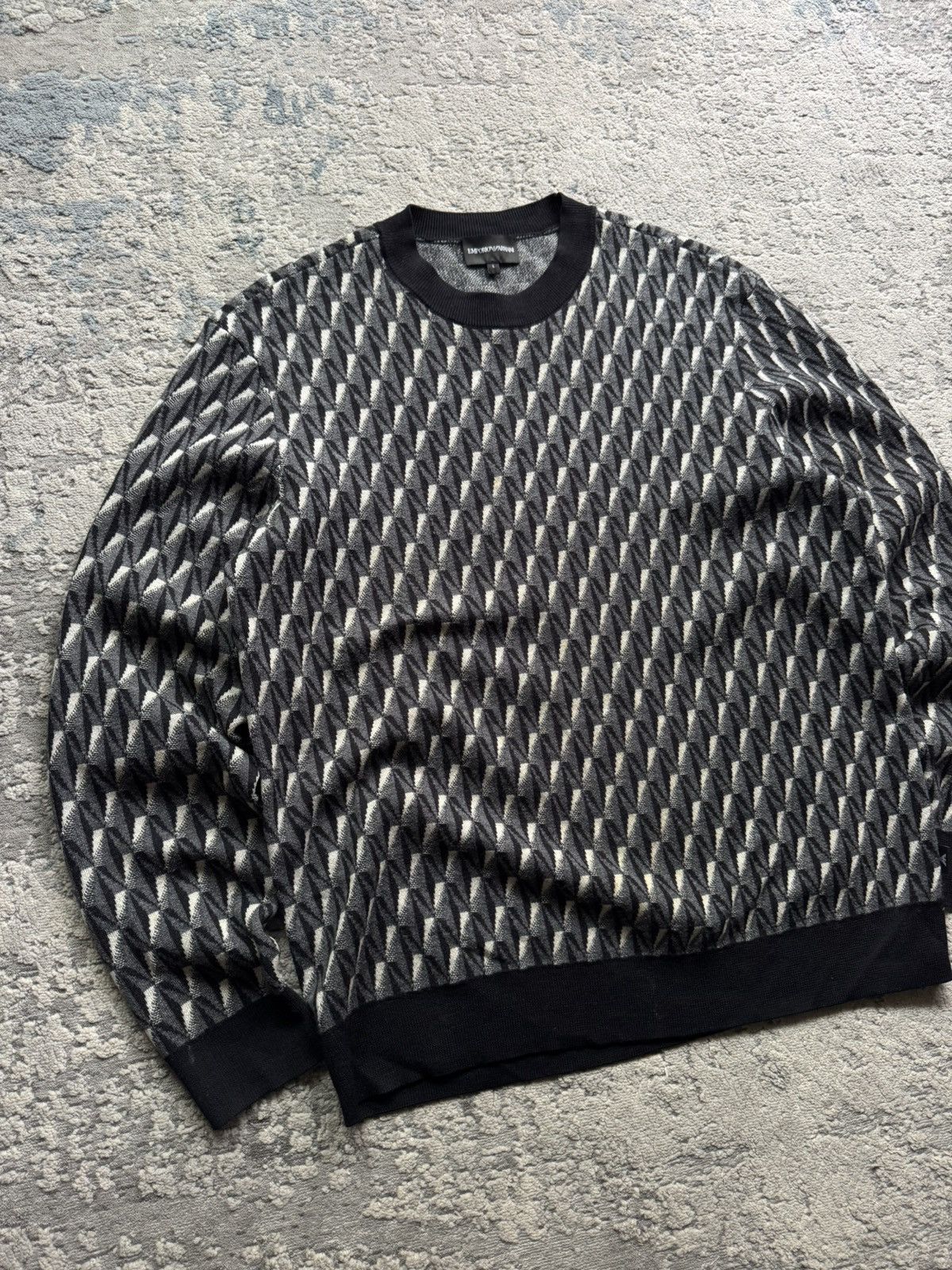 Emporio Armani Emporio Armani Wool Sweater Size L Size US L / EU 52-54 / 3 - 2 Thumbnail