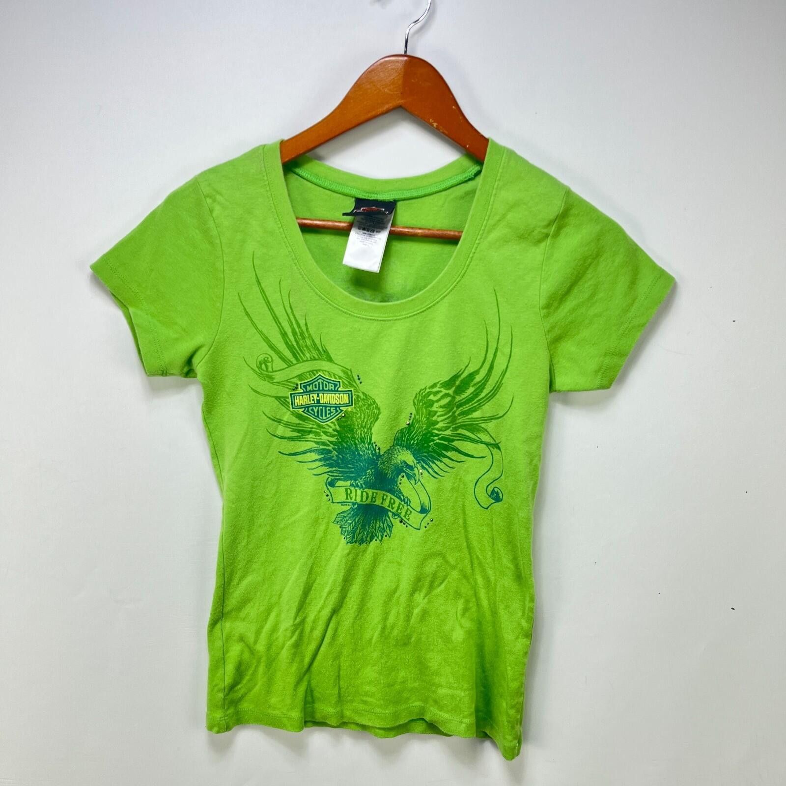 Harley Davidson Vintage Harley Davidson Y2K T-Shirt Women Large Size L / US 10 / IT 46 - 1 Thumbnail