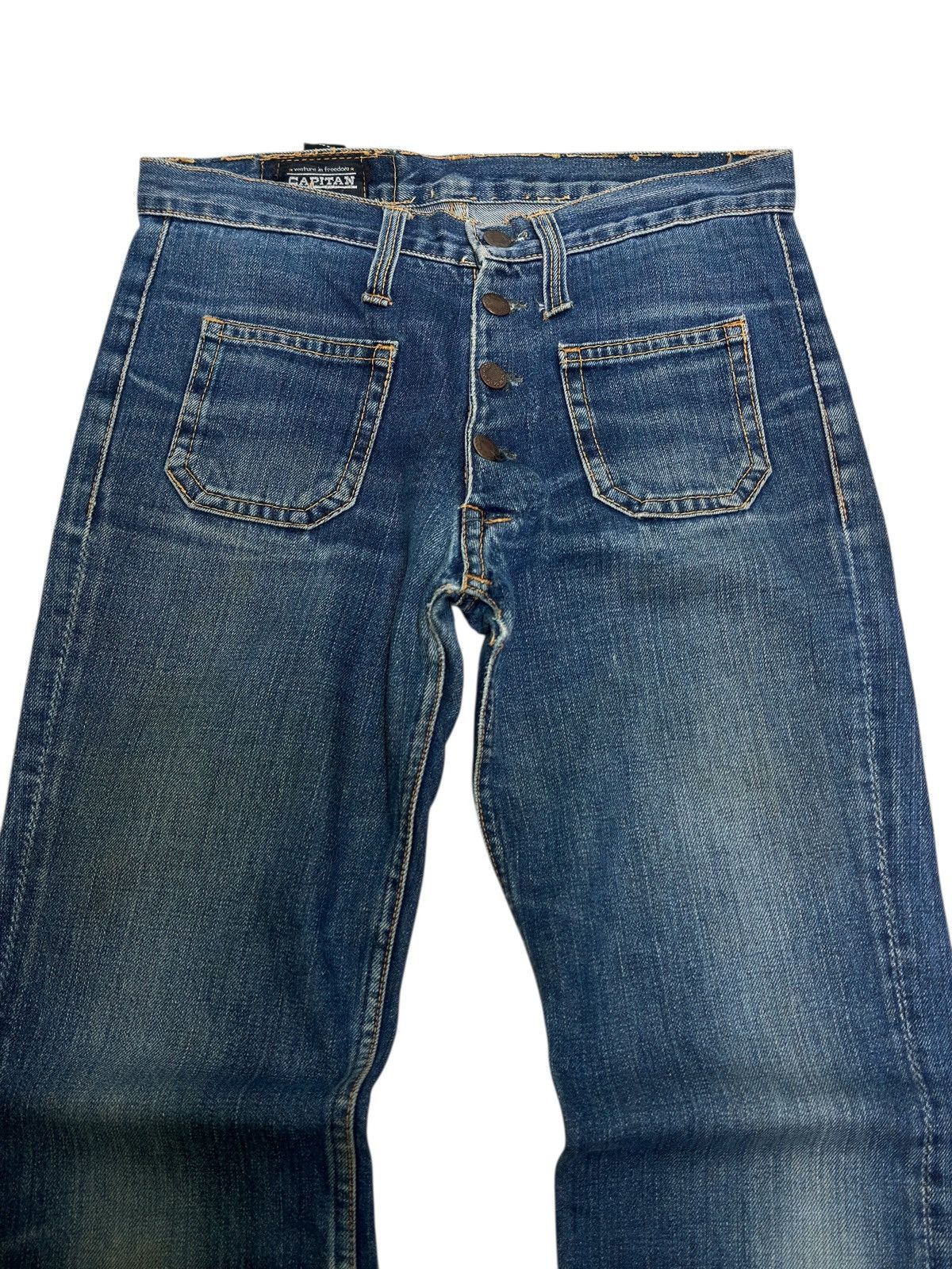 If Six Was Nine Vintage Capitan Bell Bottom Bush Pant Slight Ankle Stain Size US 28 / EU 44 - 3 Thumbnail