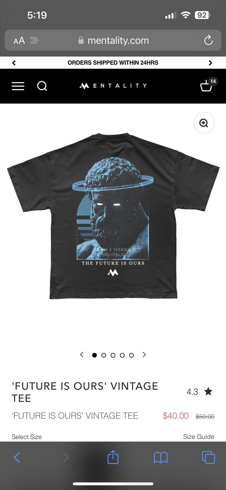 Vintage Mentality Heavyweight T-shirt Greek Mythology brand new Size US L / EU 52-54 / 3 - 1 Thumbnail