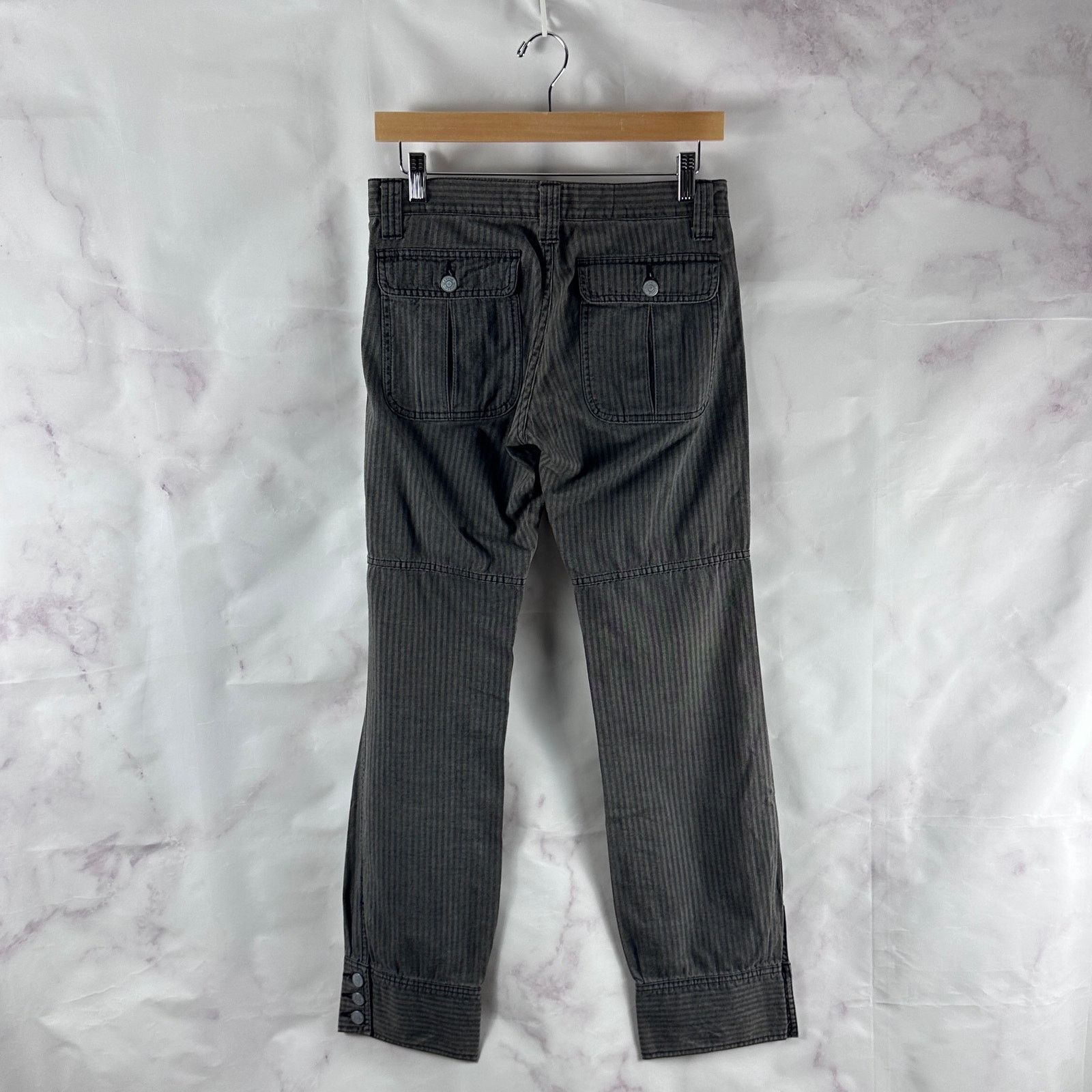 Hysteric Glamour Grey Striped Front Pocket Pants Size US 29 - 6 Thumbnail