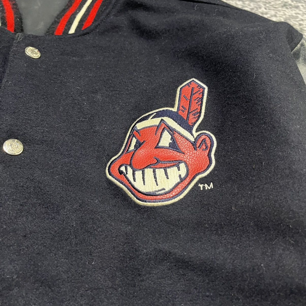 Jeff Hamilton Vintage 90s Cleveland Indians Jeff Hamilton Varsity Jacket Size US L / EU 52-54 / 3 - 6 Thumbnail