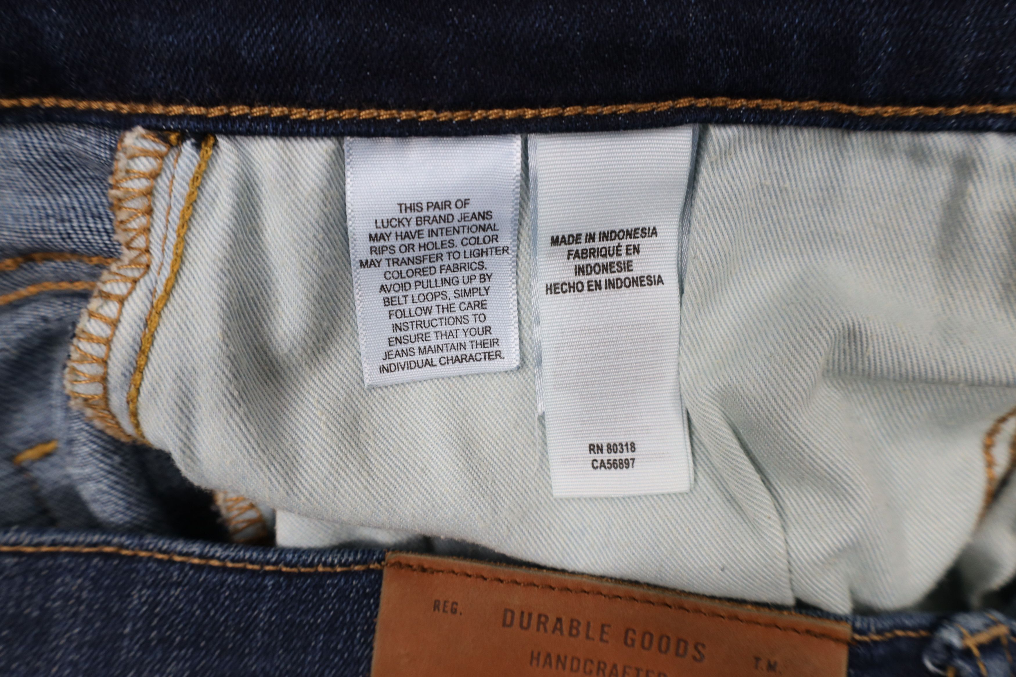 Lucky Brand × Vintage Vintage Lucky Brand Relaxed Straight Wide Leg Denim Jeans Size US 36 / EU 52 - 8 Thumbnail