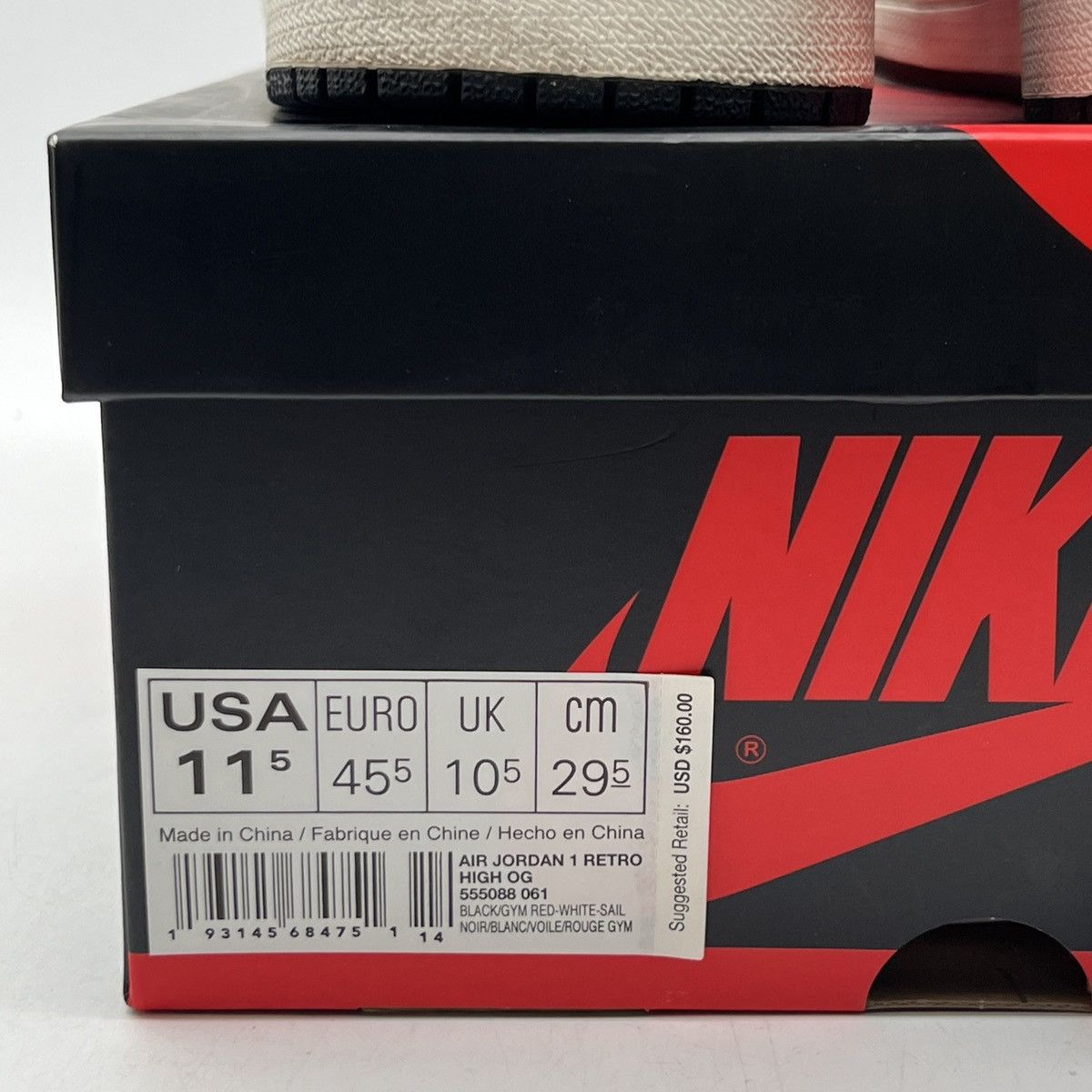 Air Jordan 1 high gym red