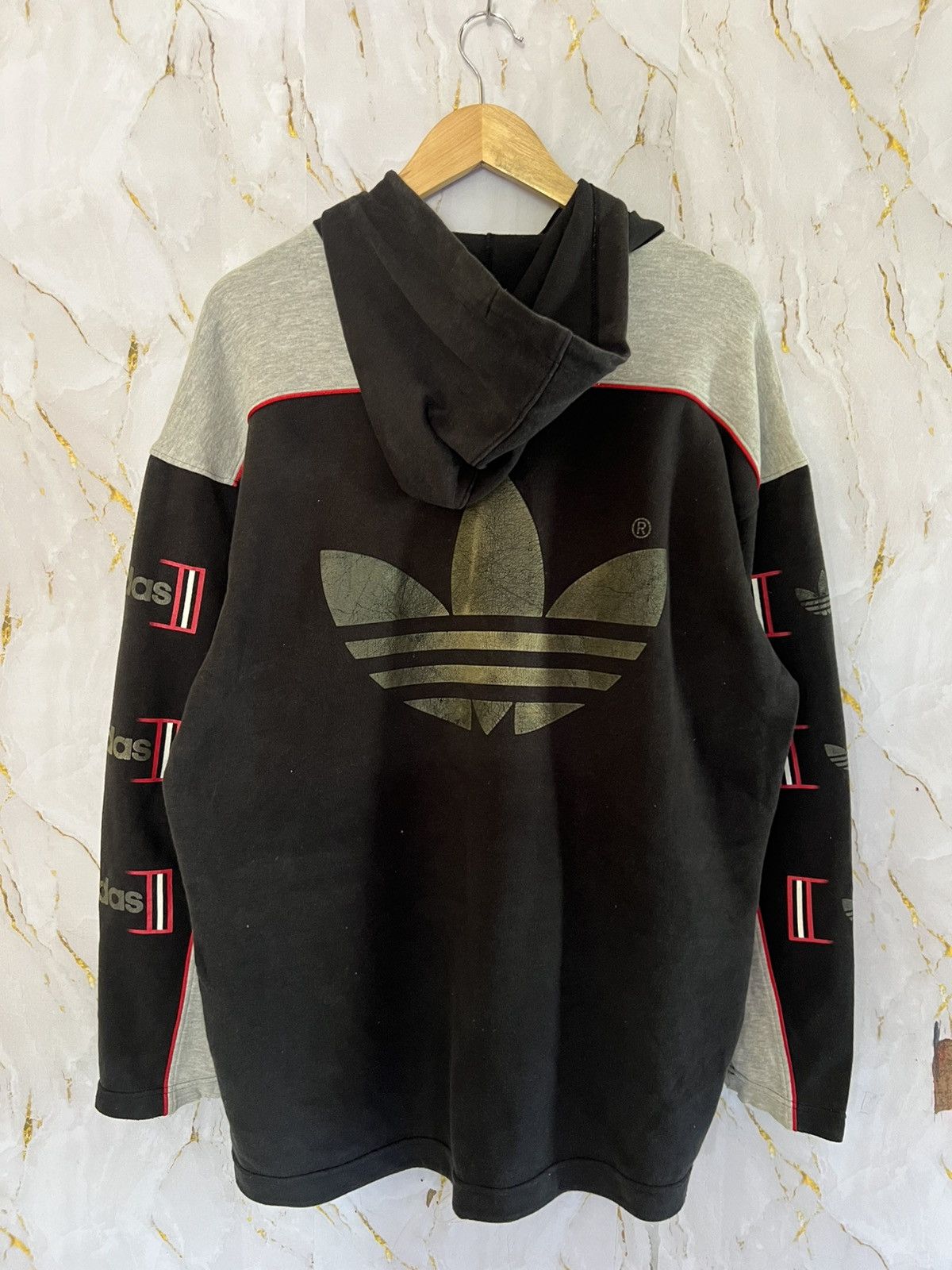 Adidas VINTAGE ADIDAS HOODIE Size US XXL / EU 58 / 5 - 2 Thumbnail