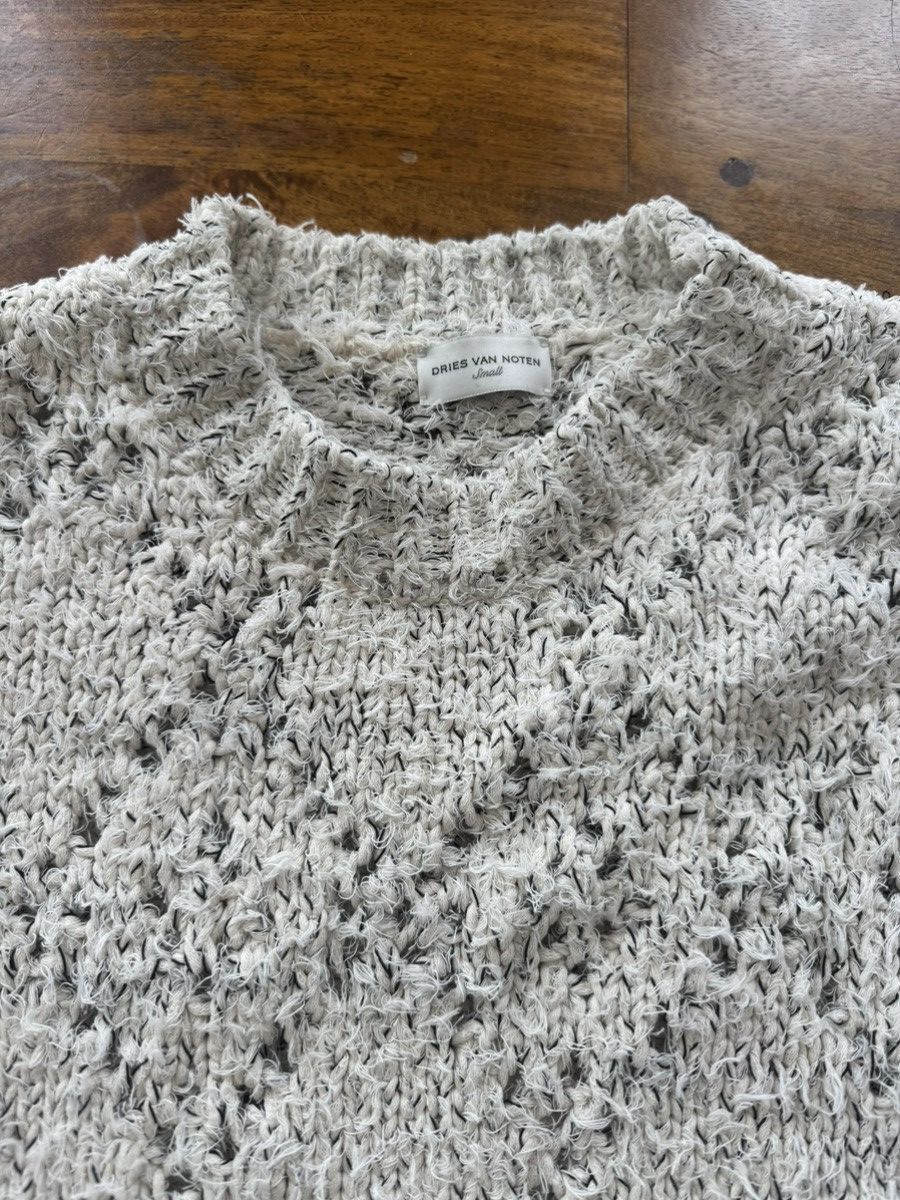 Dries Van Noten Off white crewneck cotton oversized sweater - Size Small Size US S / EU 44-46 / 1 - 2 Thumbnail