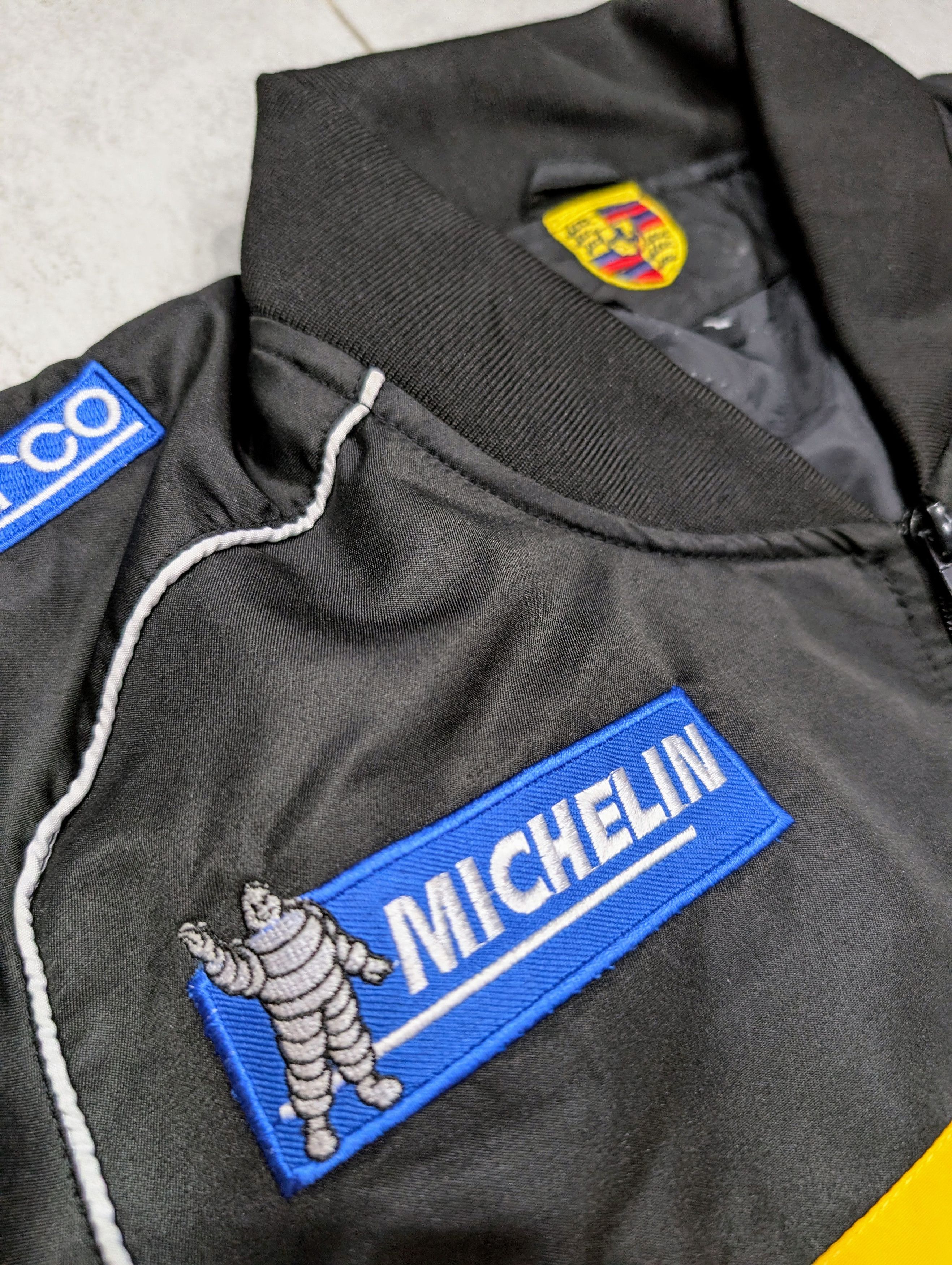 Porsche Design 💥 Men's Porsche Black & Yellow Racing Jacket -Iconic Design Size US XL / EU 56 / 4 - 6 Thumbnail