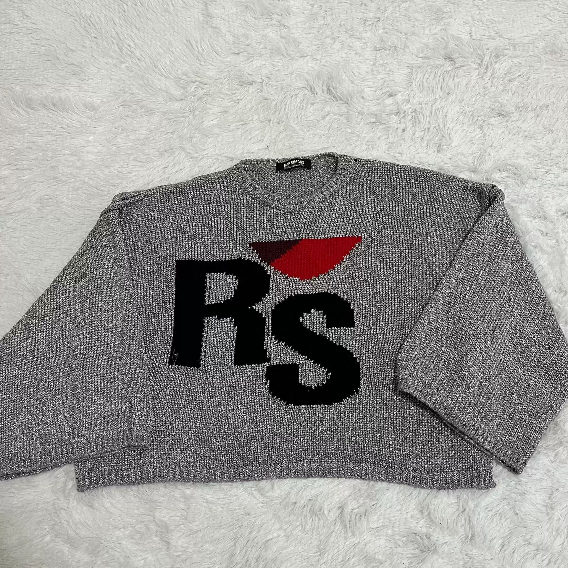 Raf Simons Raf simons metallic silver RS sweater-2505 Size US M / EU 48-50 / 2 - 1 Thumbnail
