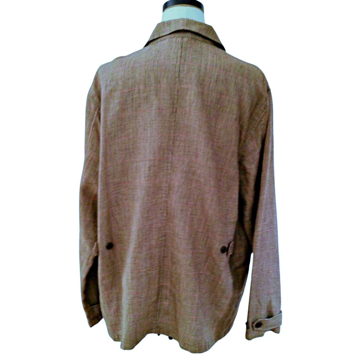 J.McLaughlin J. McLaughlin Italian Safari Jacket Wool Linen Blend NWOT Size US XXL / EU 58 / 5 - 3 Thumbnail