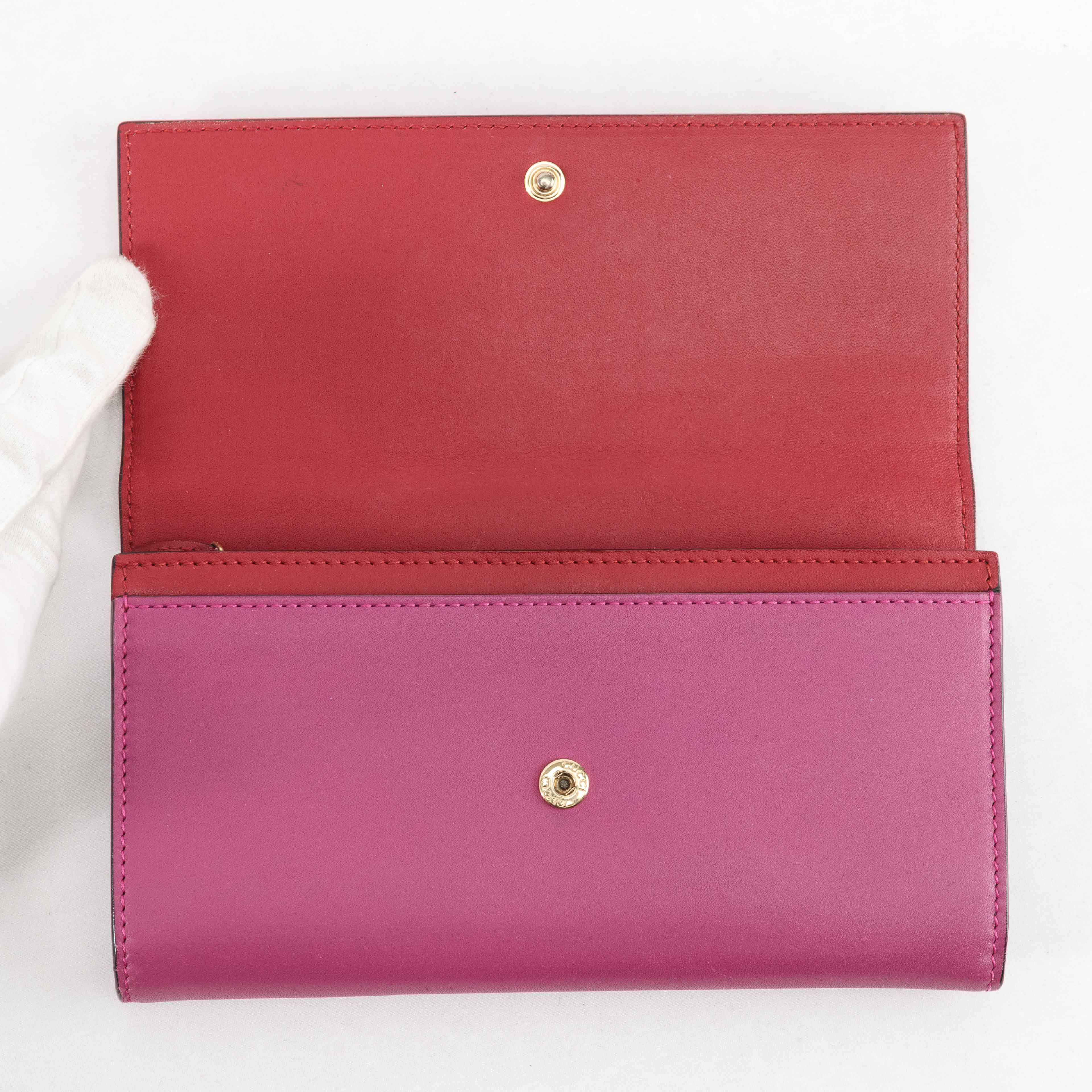 Gucci Gucci Bicolor Leather Continental Wallet Size ONE SIZE - 6 Thumbnail