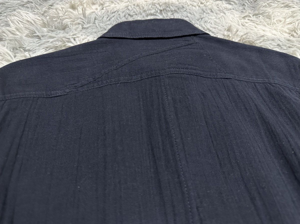 Tornado Mart 🔥Sick Y2K Tornado Mart Asymmetric Patchwork Linen Shirt Size US M / EU 48-50 / 2 - 5 Thumbnail