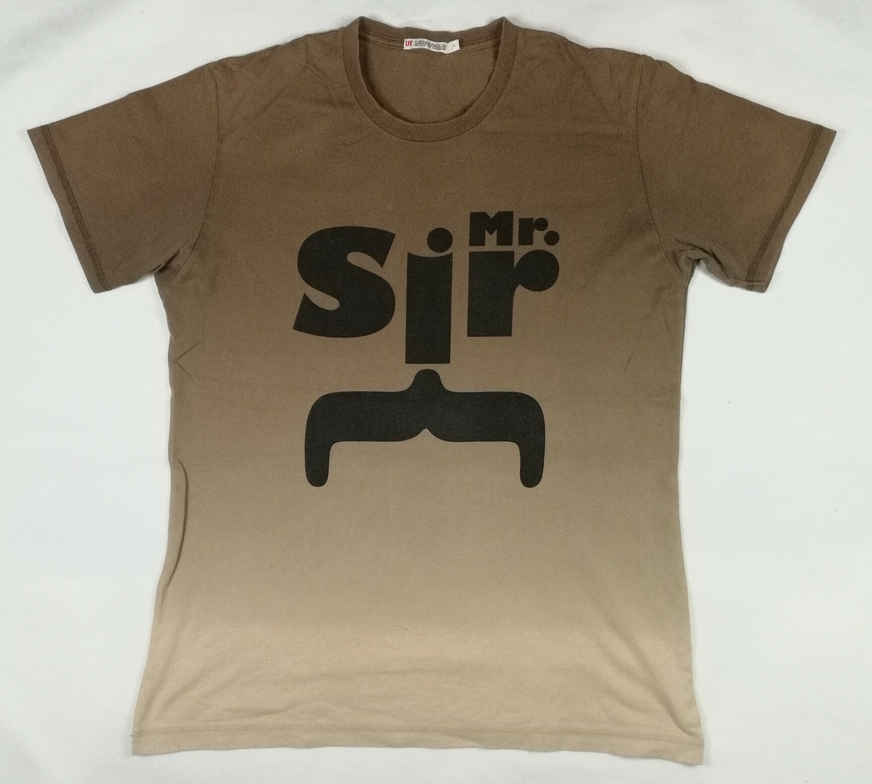 Uniqlo Vintage Uniqlo Mr Sir Moustache T-Shirt Size US L / EU 52-54 / 3 - 1 Thumbnail