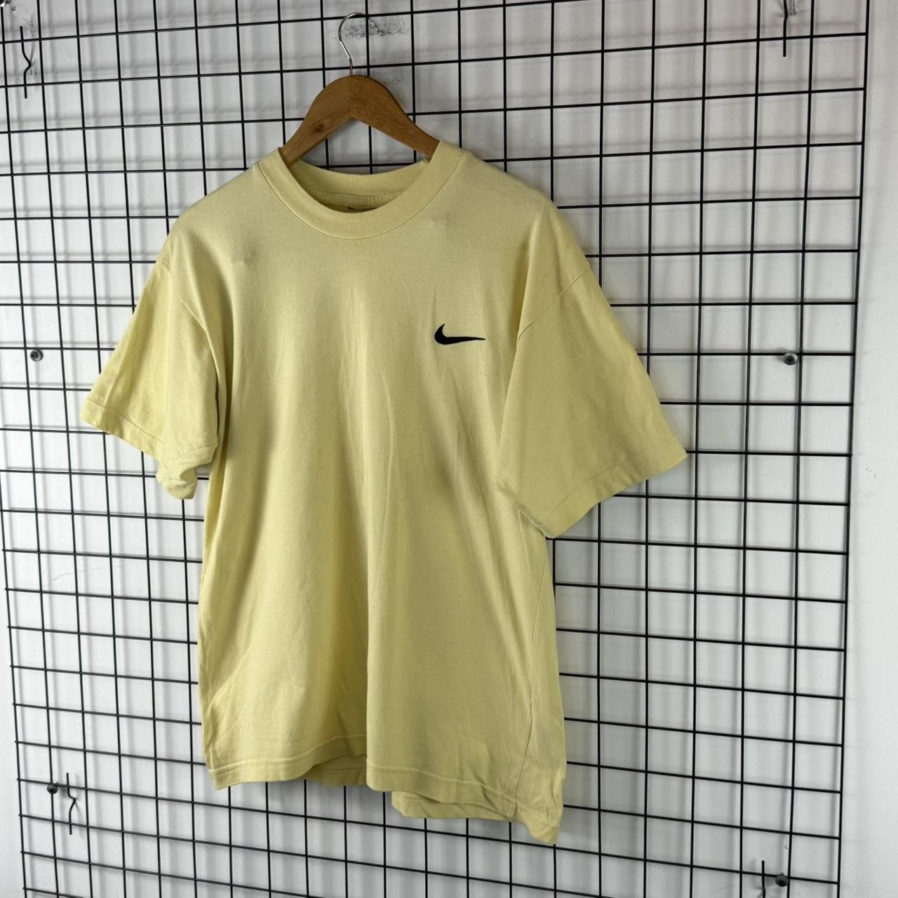 Nike Nike Vintage 90s Mini Swoosh Yellow T shirt Yellow Size US M / EU 48-50 / 2 - 3 Thumbnail