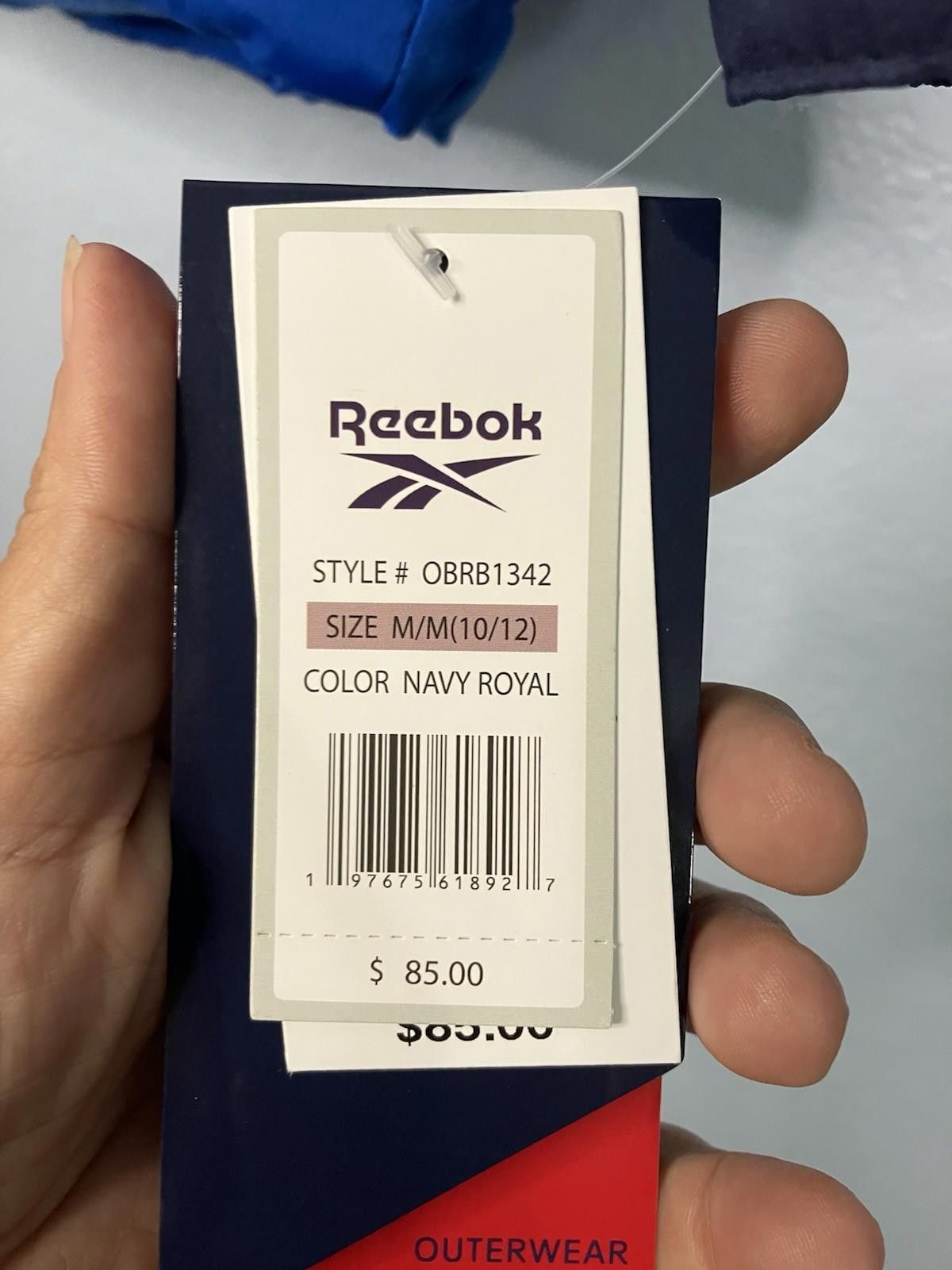 Reebok REEBOK COLORBLOCK HOODED PUFFER COAT NAVY/ROYAL Size US XXS / EU 40 - 2 Thumbnail