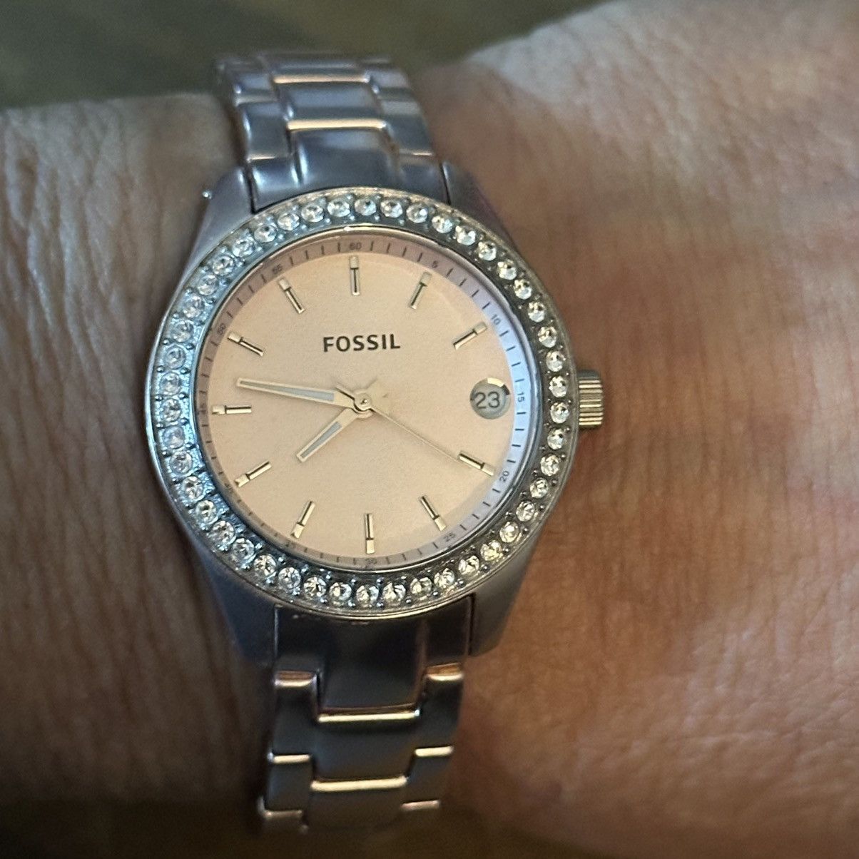 Fossil Fossil Stella Mini Glitz blush watch ES2976 Size ONE SIZE - 7 Thumbnail