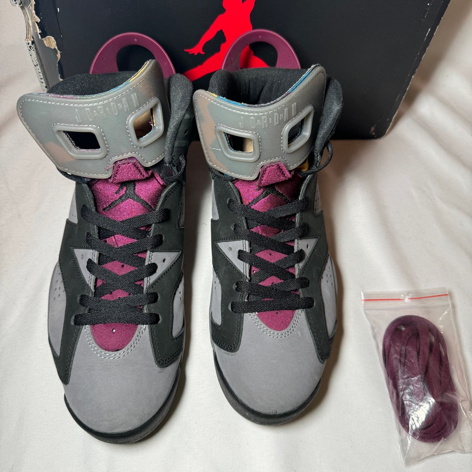 Jordan Brand × Nike Size 9 - Nike Air Jordan 6 Retro Bordeaux Men's Shoes Size US 9 / EU 42 - 4 Thumbnail