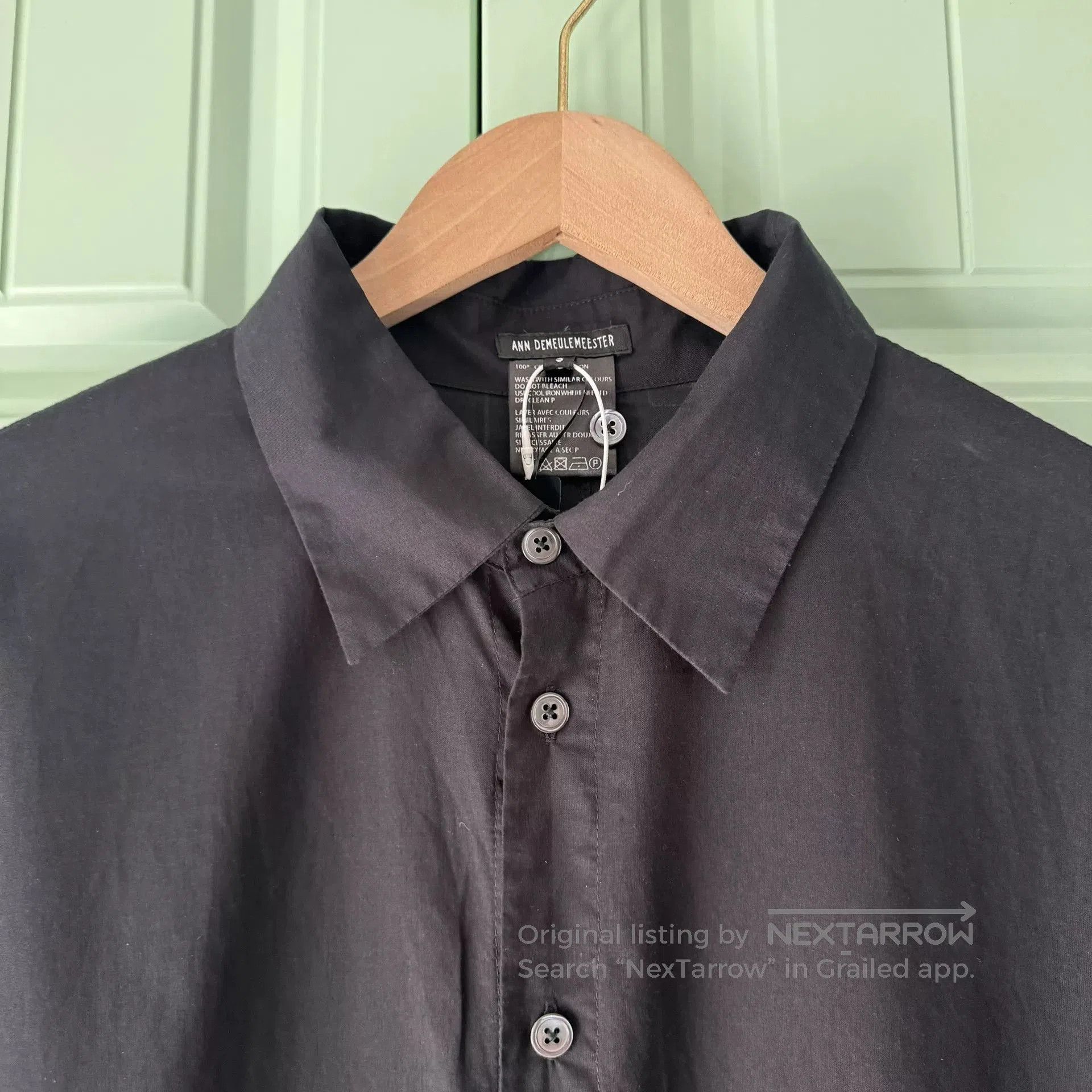 Ann Demeulemeester Ann Demeulemeester Black Ruched Sleeve Shirt. Size S / US 4 / IT 40 - 7 Thumbnail