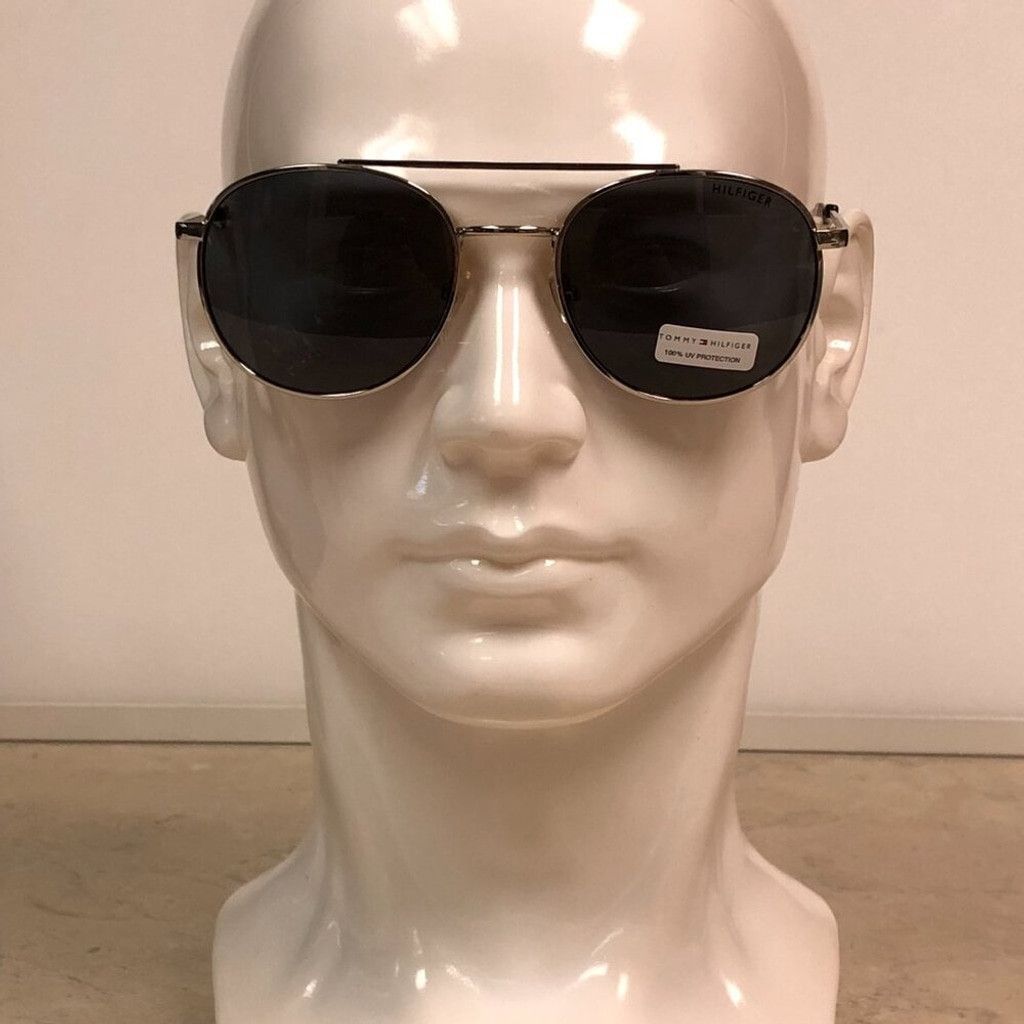 Tommy Hilfiger Tommy Hilfiger Silver Aviator Frame Sunglasses Size ONE SIZE - 1 Thumbnail