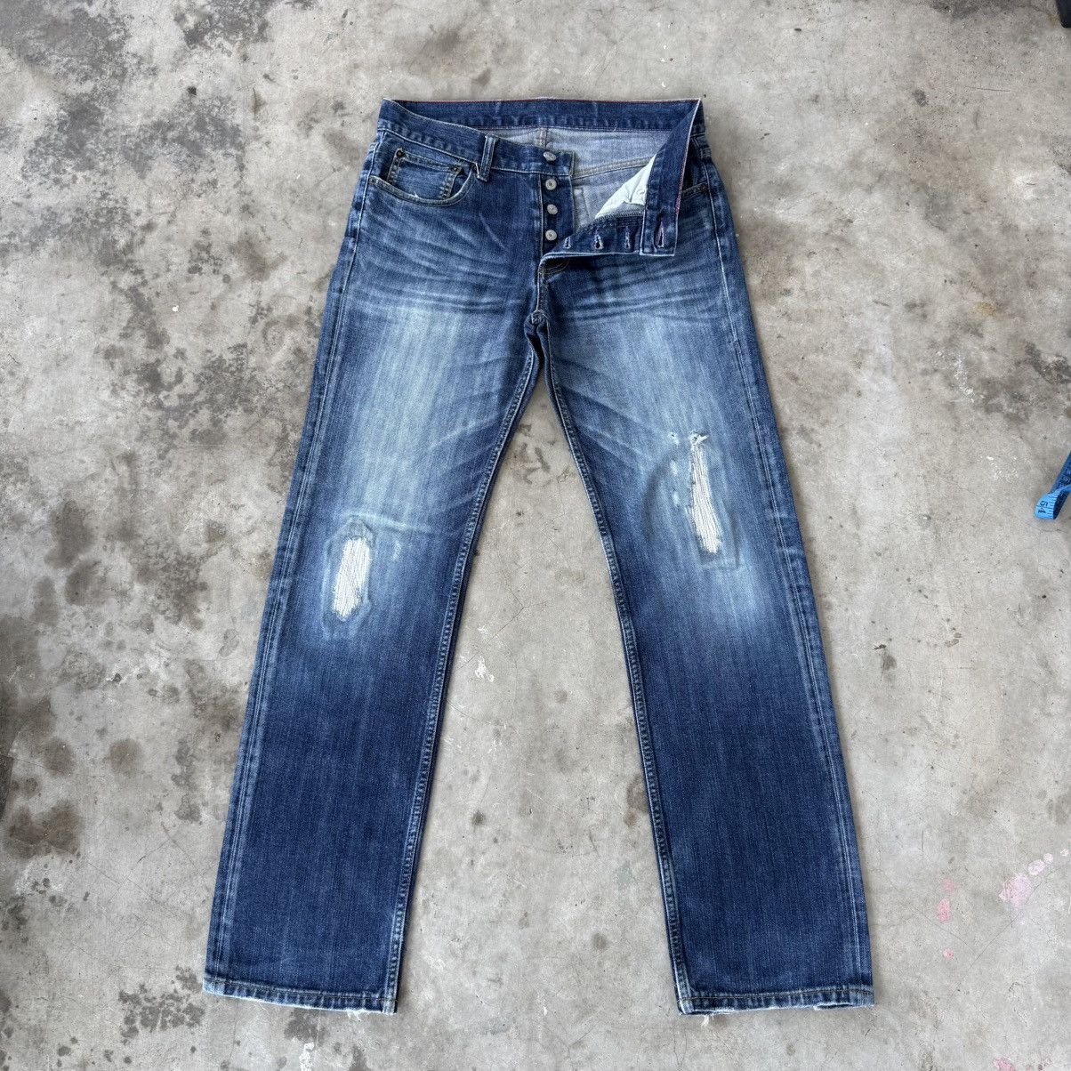 Takeo Kikuchi W32 Vintage Takeo Kikuchi Button Fly Faded Mud Washer Denim Size US 32 / EU 48 - 1 Thumbnail