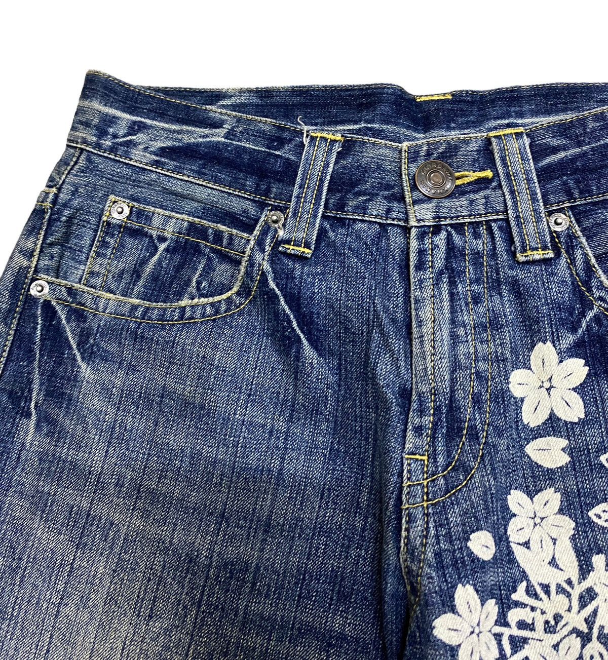 If Six Was Nine Rare Design Vintage Japanese Brand Sukajan Jeans 1990s Size US 30 / EU 46 - 4 Thumbnail