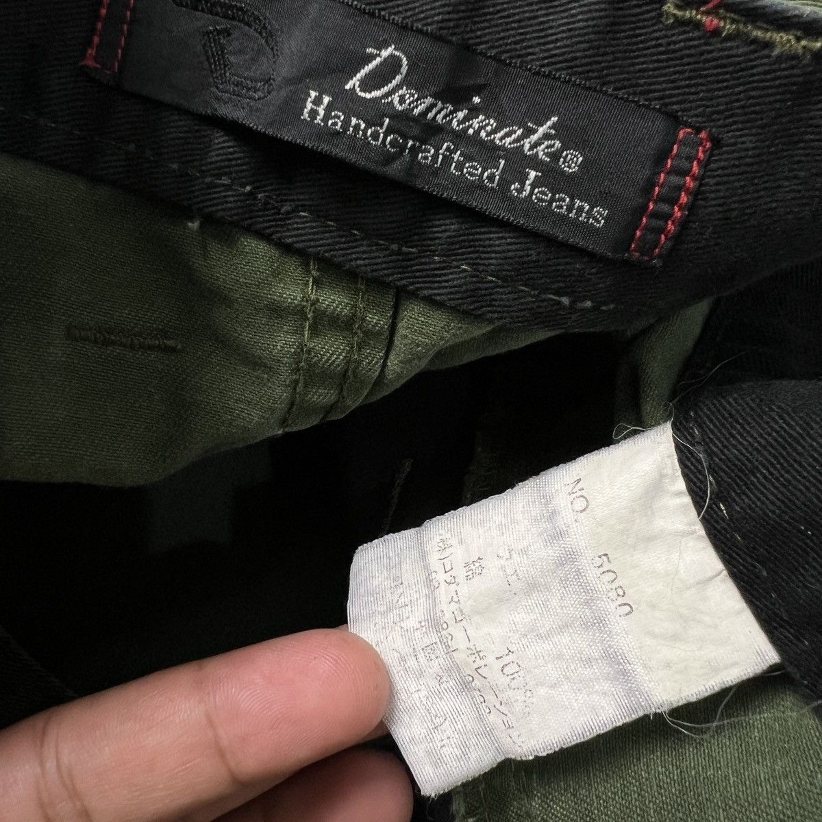 Japanese Brand Dominate Handcrafted Jeans Double Waist Cargo Pants Size US 32 / EU 48 - 10 Thumbnail