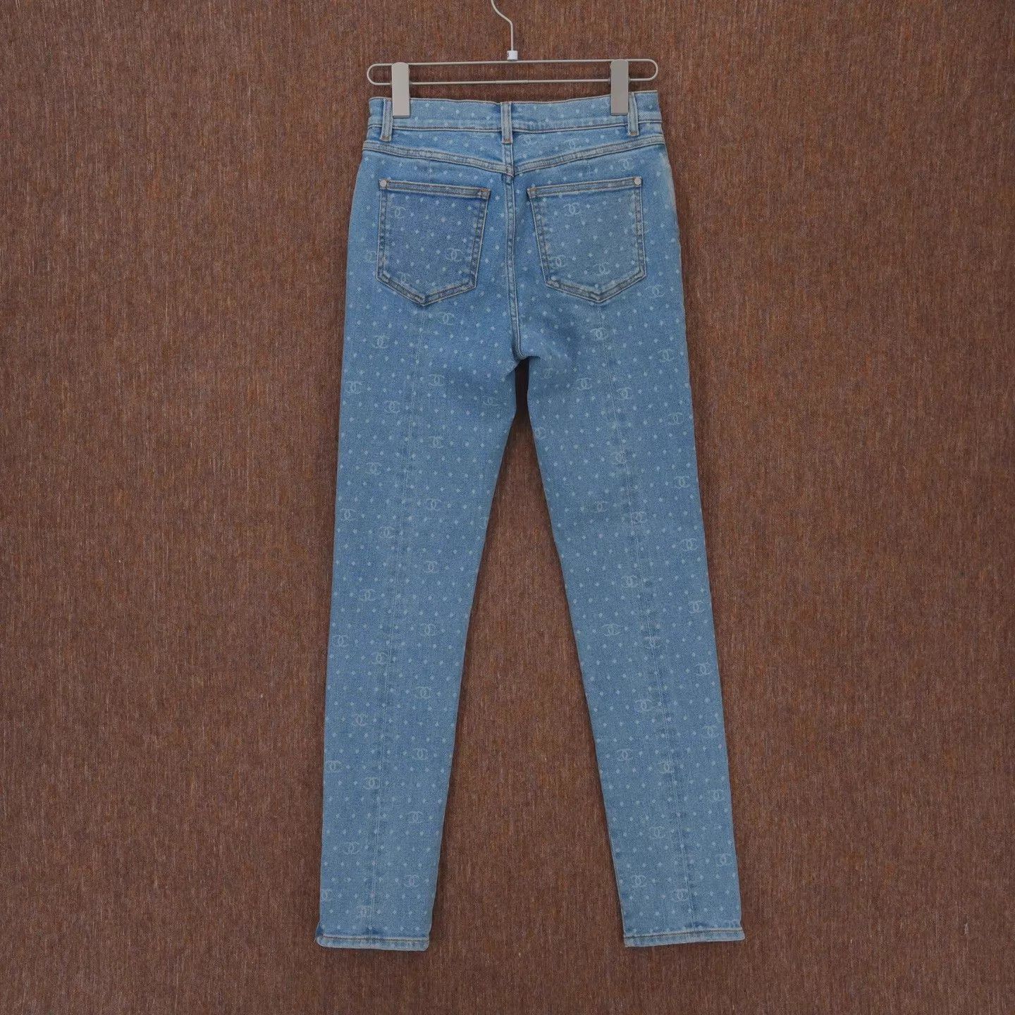 Chanel Chanel 23P Blue Polka Dot Logo Jeans 36 Size 26" / US 2 / IT 38 - 2 Thumbnail