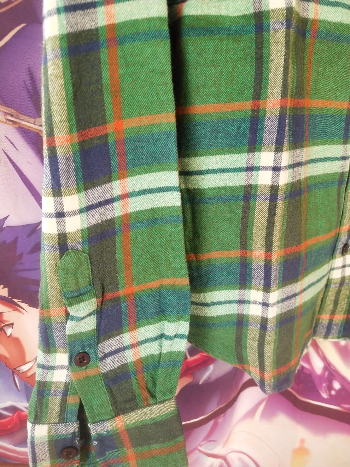 Abercrombie & Fitch Vintage Abercrombie and Fitch Green Large Plaid Flanel Shirt Size US S / EU 44-46 / 1 - 3 Thumbnail