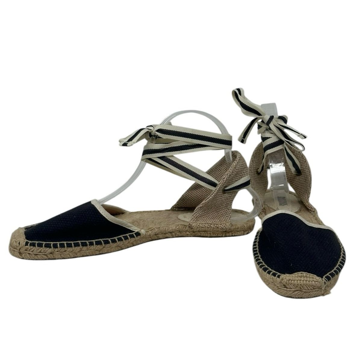 Soludos Soludos black canvas tie up espadrilles sandal shoes size 9 Size US 9 / IT 39 - 1 Thumbnail