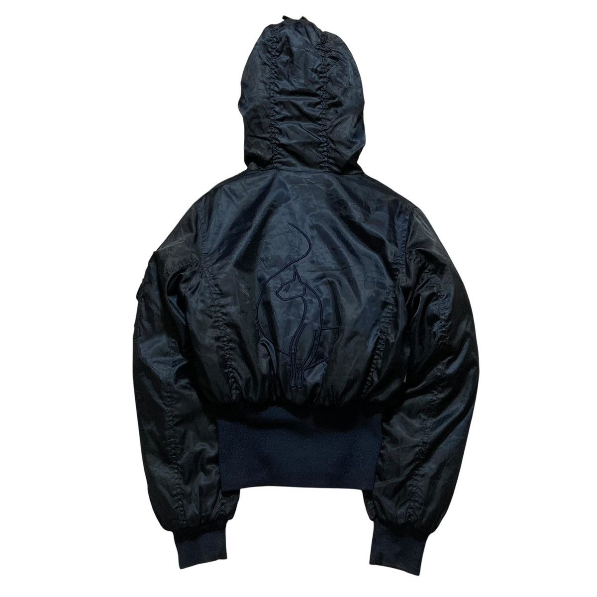 If Six Was Nine BABY PHAT - Vtg Puffer Zip Hoodie Fur Y2K Jacket Vkei Style Size US M / EU 48-50 / 2 - 2 Thumbnail