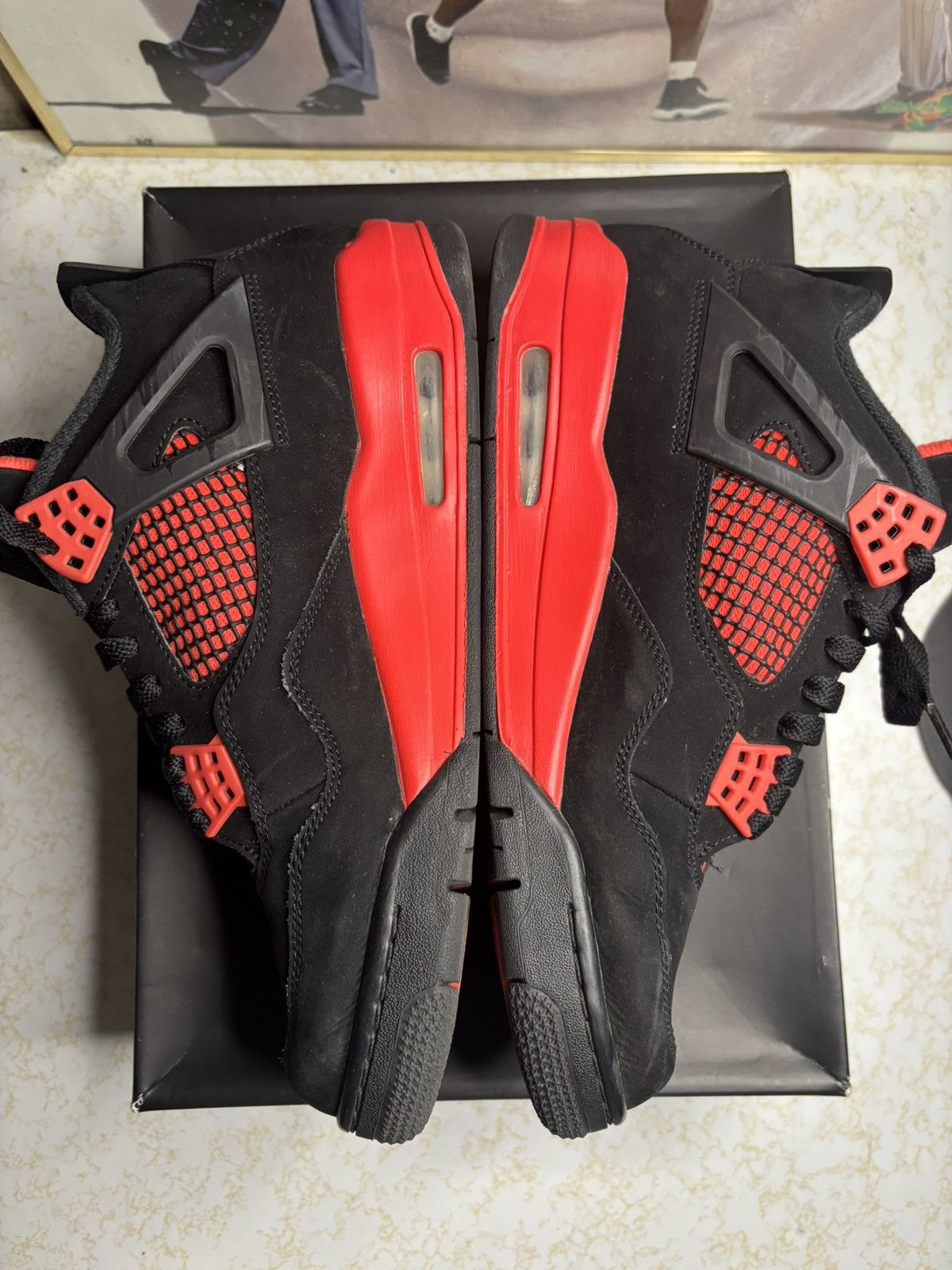 Jordan Brand Air Jordan 4 Red Thunder Size US 10 / EU 43 - 3 Thumbnail