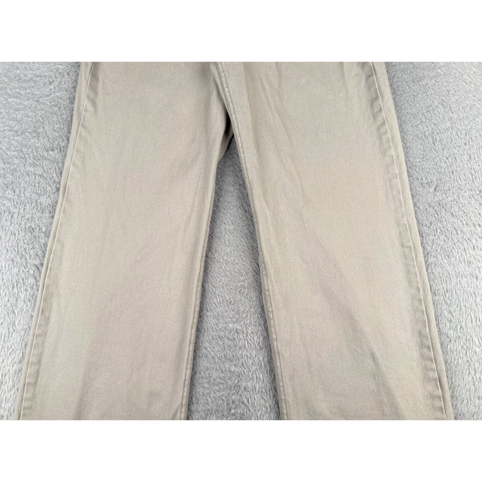 Vintage Divided Jeans Women 6 Beige Denim High Rise Wide Leg Distressed Cotton 26x30 Size 28" / US 6 / IT 42 - 3 Thumbnail
