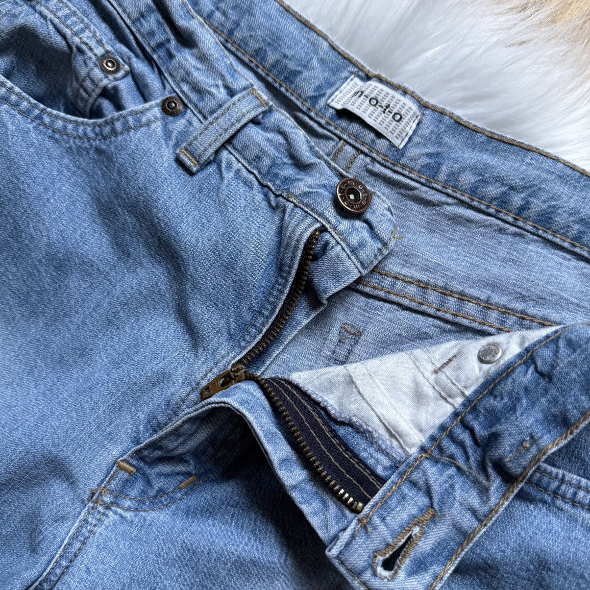 If Six Was Nine 📌 Vintage Y2K M.O.T.O Extra Flared Washed LGB Jeans Size 27" / US 4 / IT 40 - 14 Thumbnail