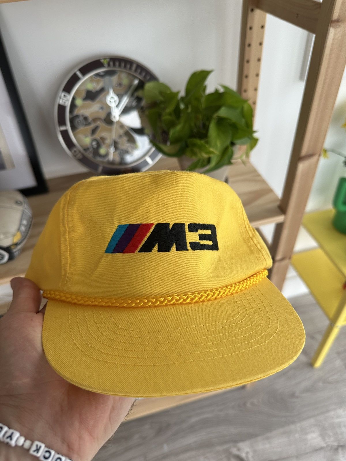 Other Vintage BMW E36 M3 Dakar Yellow Trucker Hat Size ONE SIZE - 2 Thumbnail